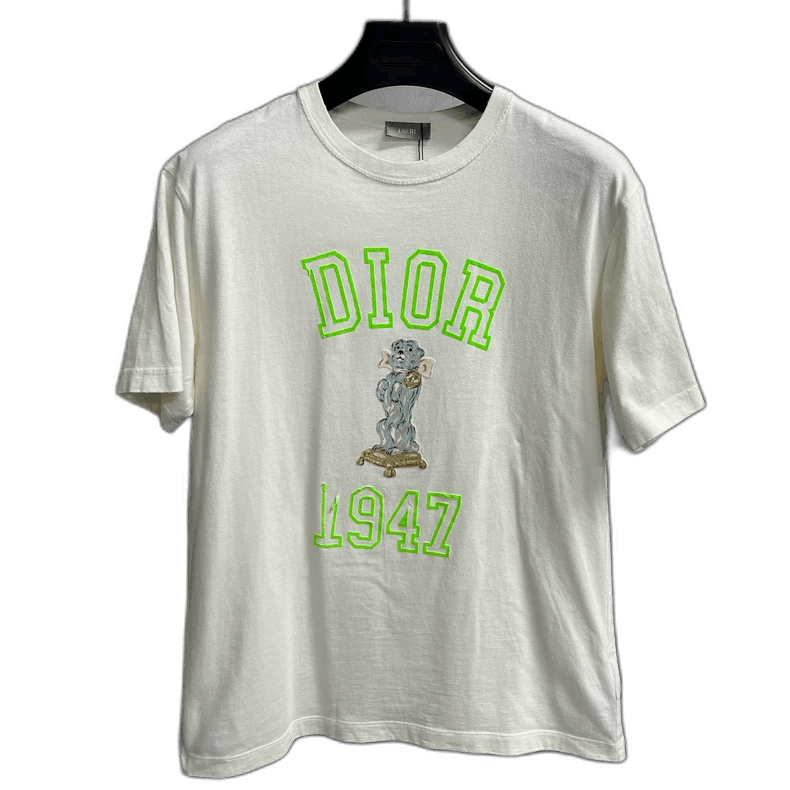 Dior Dior Ivory White Logo Short Sleeve Shirt-yf Size US XS / EU 42 / 0 - 1 Thumbnail