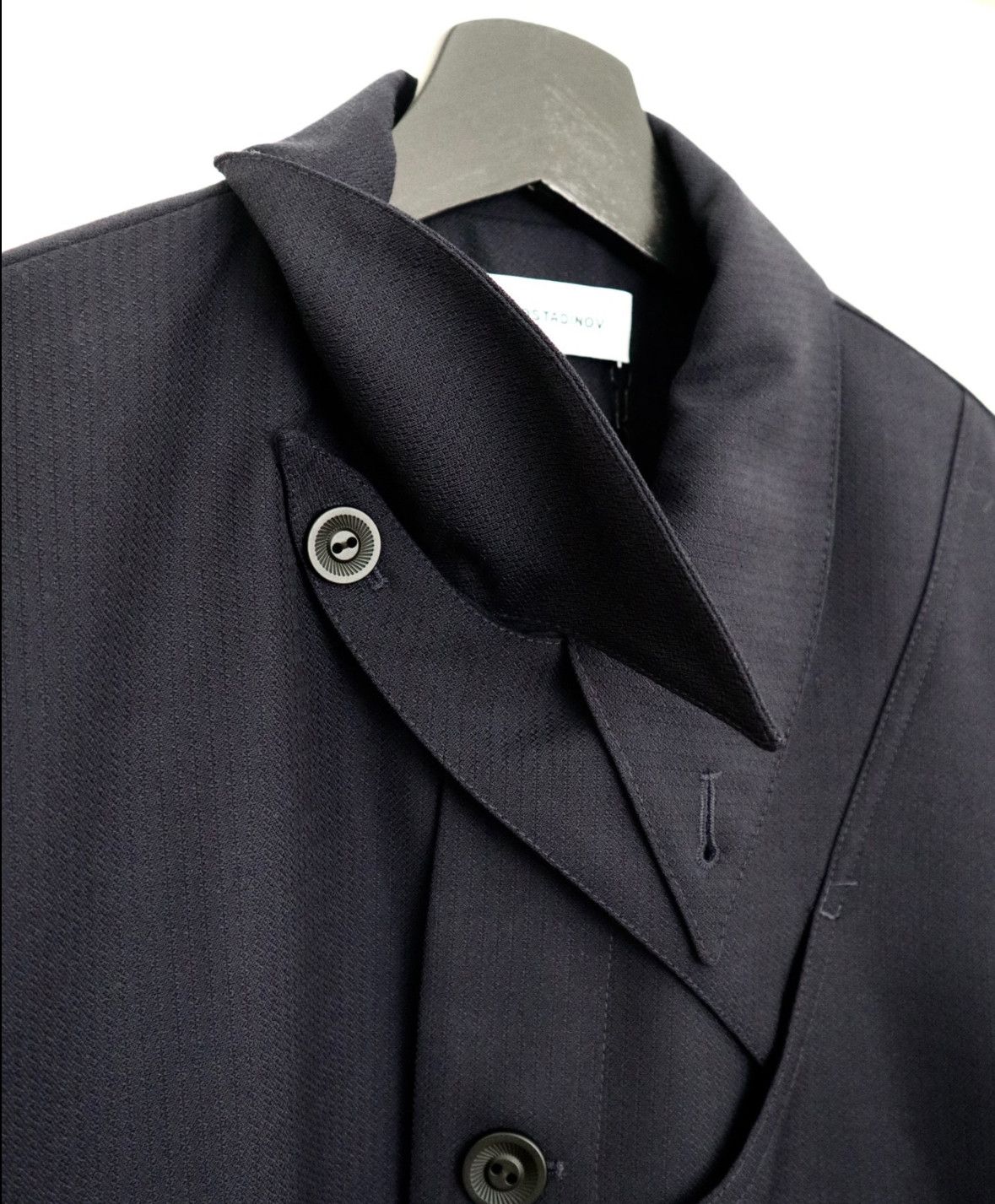 Kiko Kostadinov KIKO KOSTADINOV 22SS Navy blue cropped jacket Size US L / EU 52-54 / 3 - 4 Thumbnail