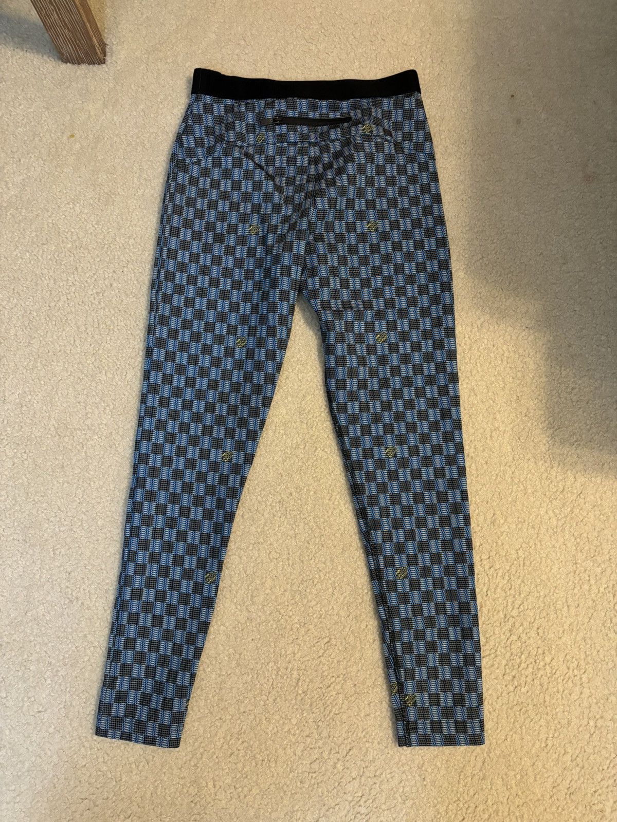 Louis Vuitton Louis Vuitton Damier Technical Track Pants Blue Black Size 26" / US 2 / IT 38 - 8 Thumbnail
