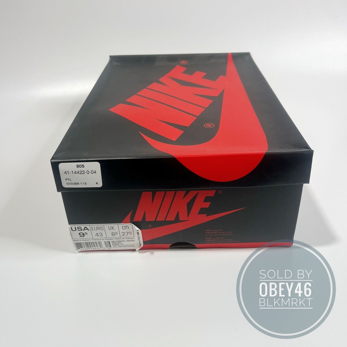 Jordan Brand Air Jordan 1 High Retro Blue Moon Size US 9.5 / EU 42-43 - 2 Thumbnail