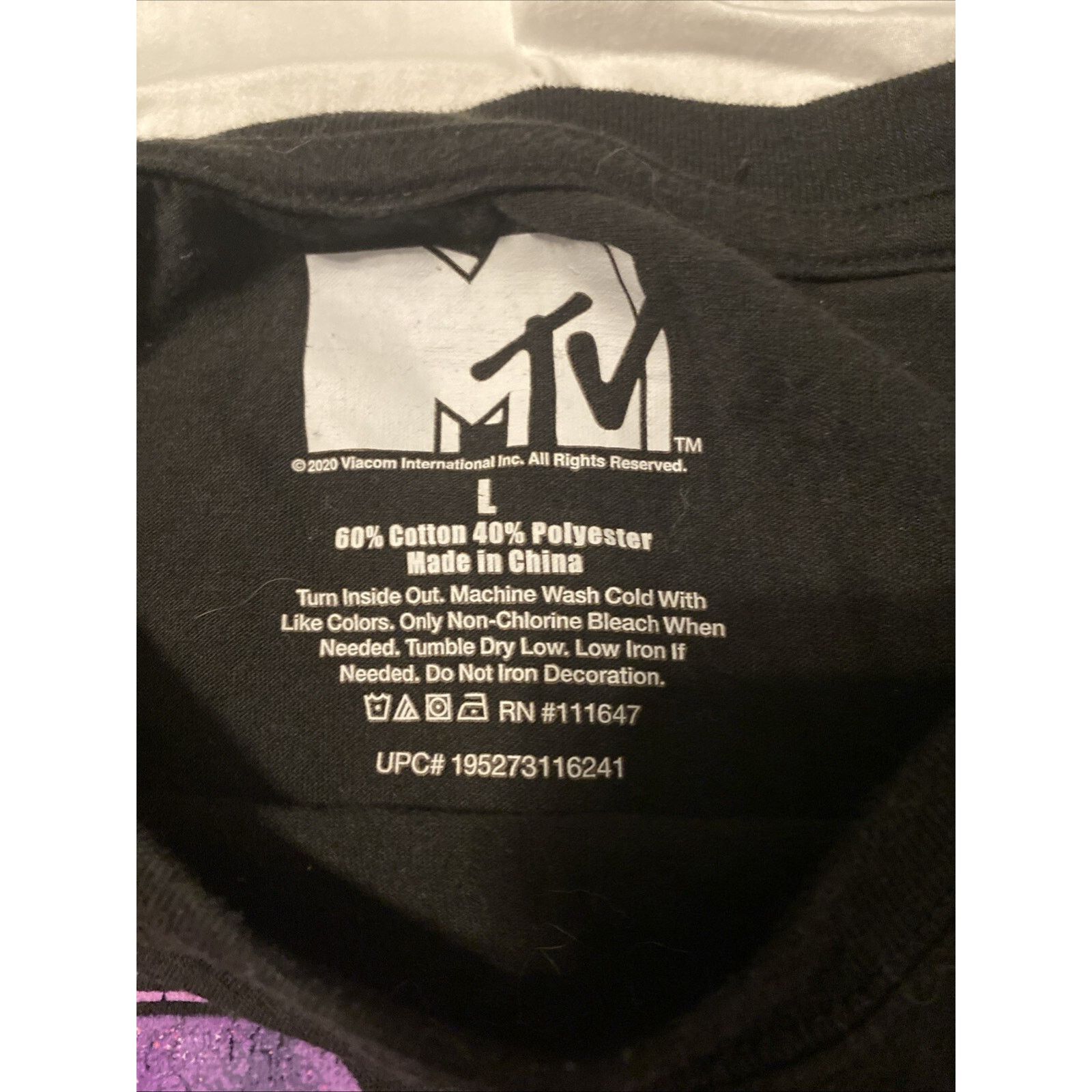 Mtv MTV Music Television Men's Large Long Sleeve Size US L / EU 52-54 / 3 - 6 Thumbnail