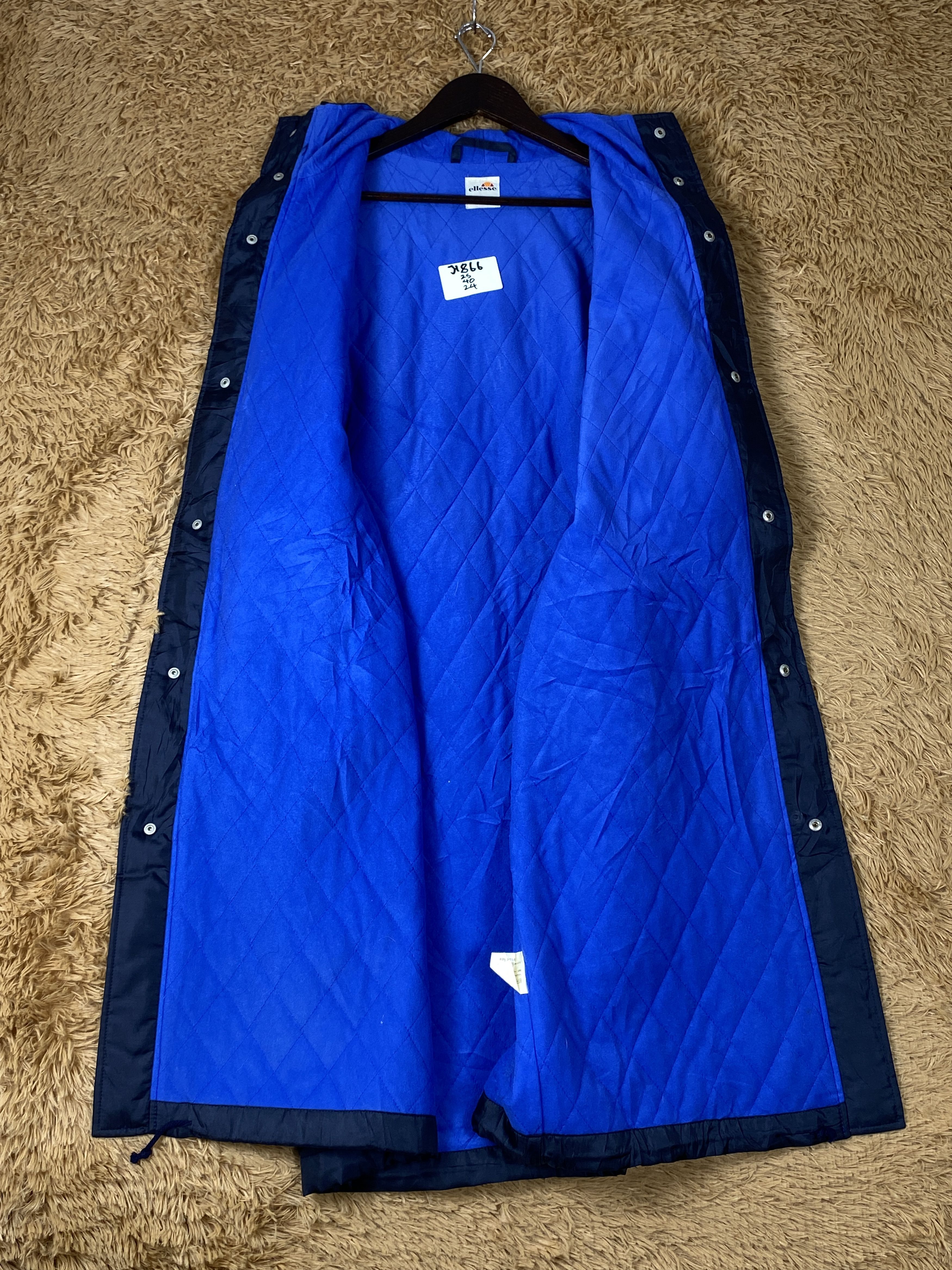 Ellesse Vintage Ellesse Hoodie Quilted Lining Long Jacket J1866 Size US M / EU 48-50 / 2 - 8 Thumbnail