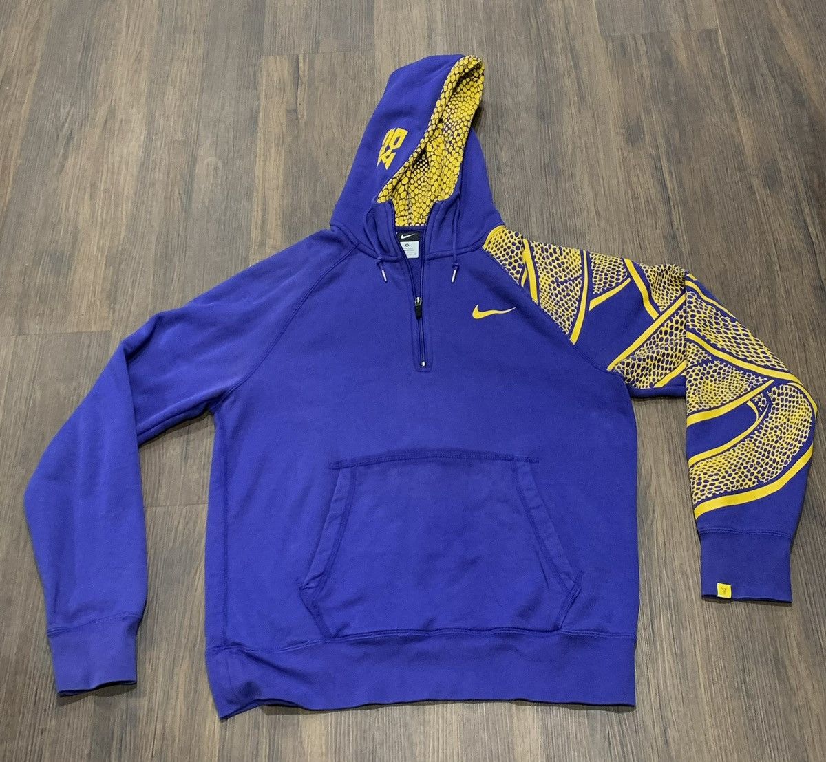 Nike Nike Kobe Bryant Mamba Snake Quarter Zip Hoodie Sz M Size US M / EU 48-50 / 2 - 1 Thumbnail