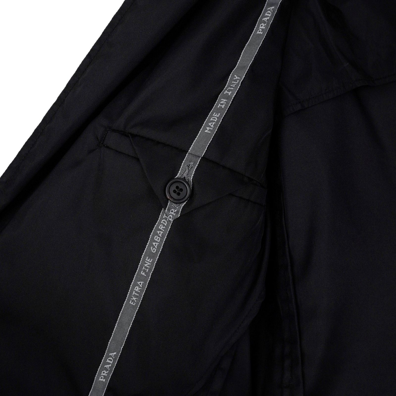 Prada Vintage Prada AW2010 Black Nylon Lightweight Blazer Jacket Size US M / EU 48-50 / 2 - 8 Thumbnail