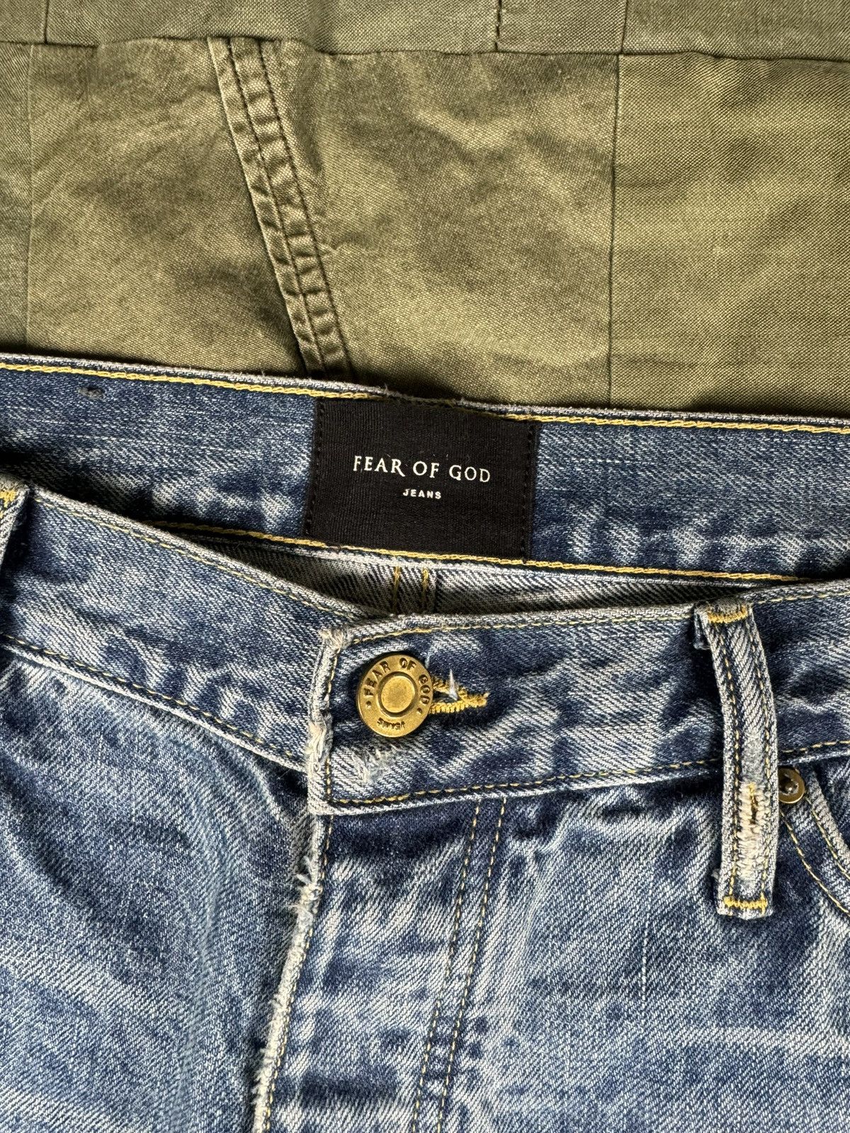Fear of God Slim-fit Ankle Zip Jeans Size US 35 - 3 Thumbnail
