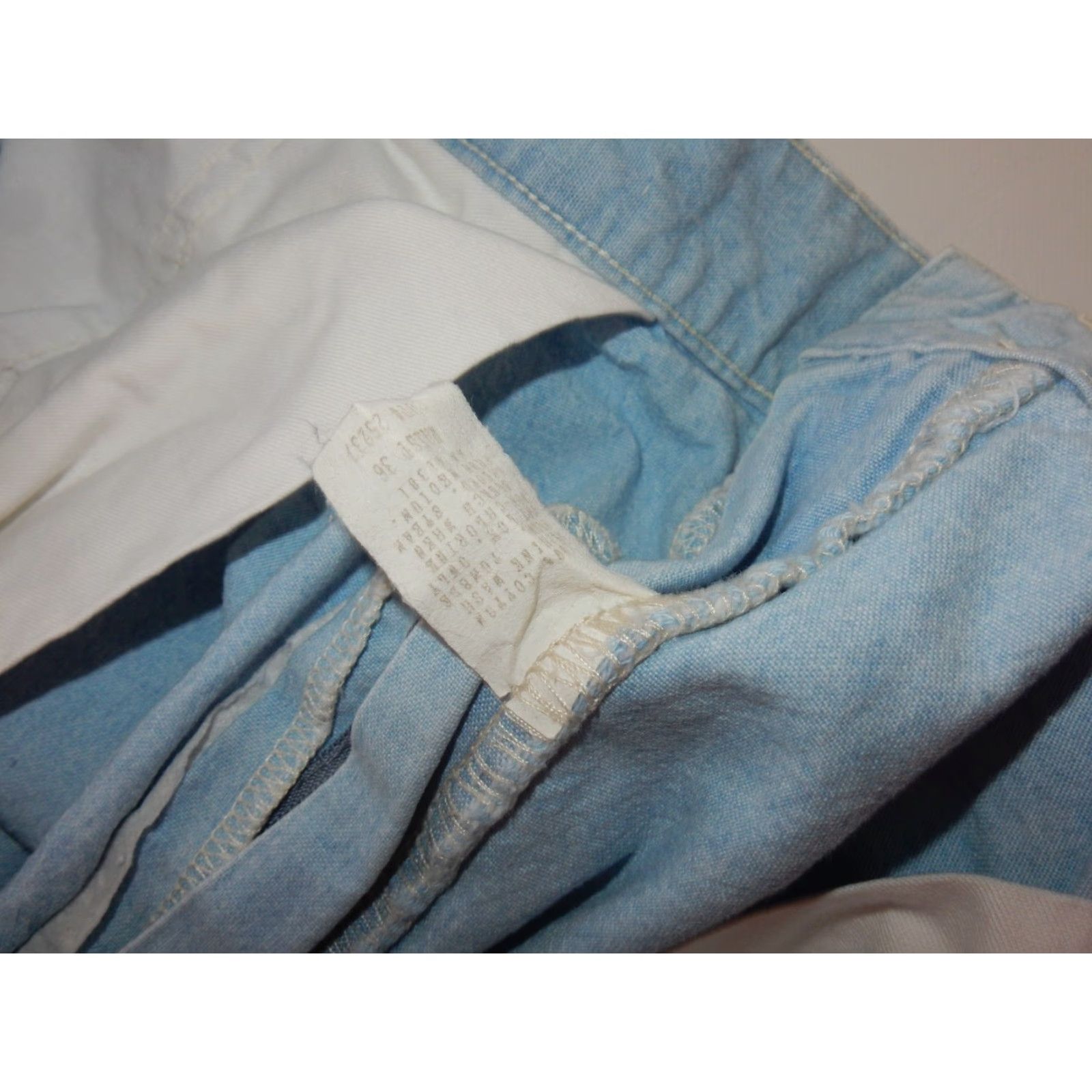 Polo Ralph Lauren VTG Polo Ralph Lauren Men's Shorts Chino 36 Denim/Chambray Cotton USA Made Blue Size US M / EU 48-50 / 2 - 5 Thumbnail