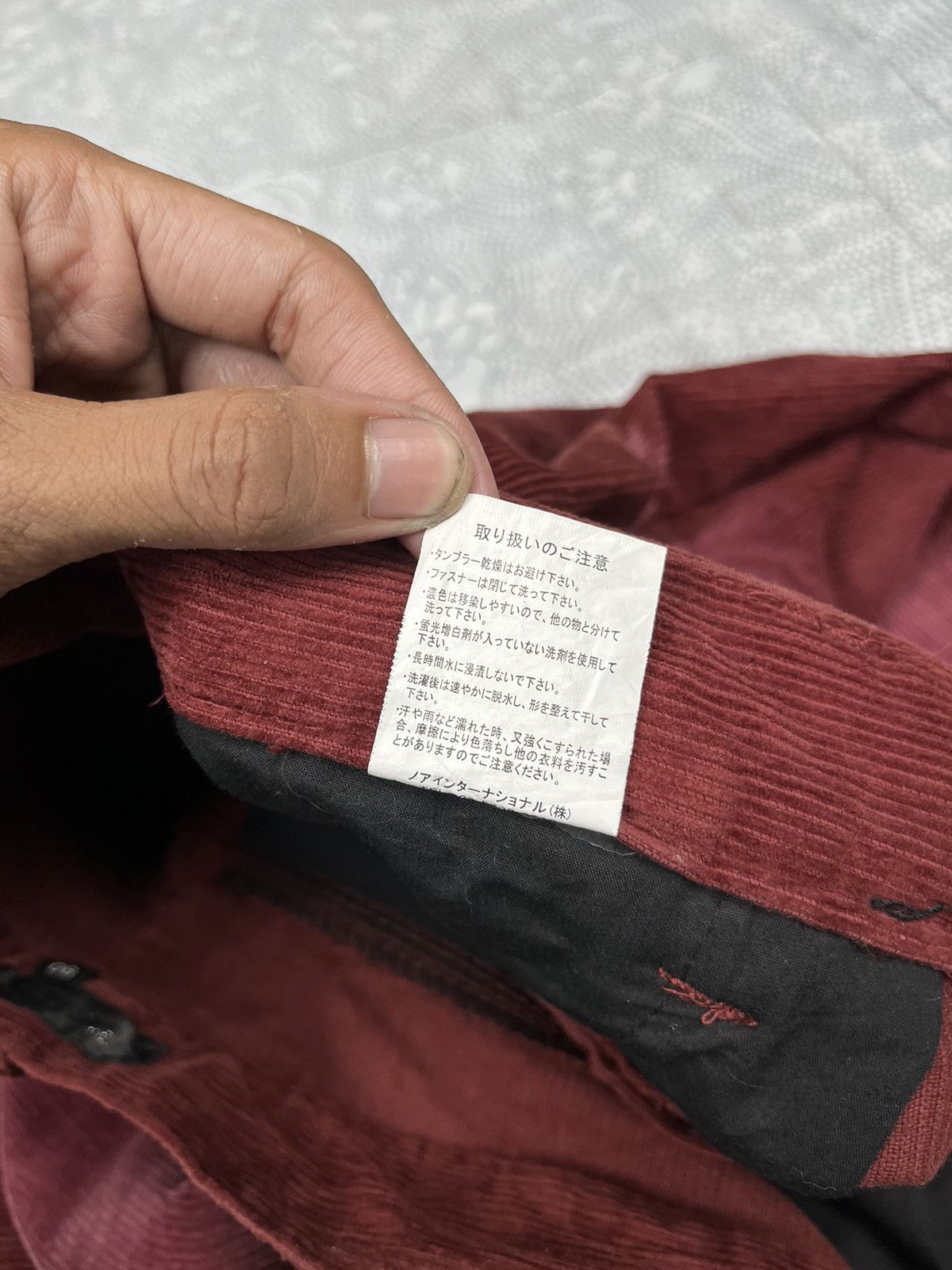 LOWBOX Distressed Corduroy Pants Lowbox Japanese Brand Size US 30 / EU 46 - 10 Thumbnail