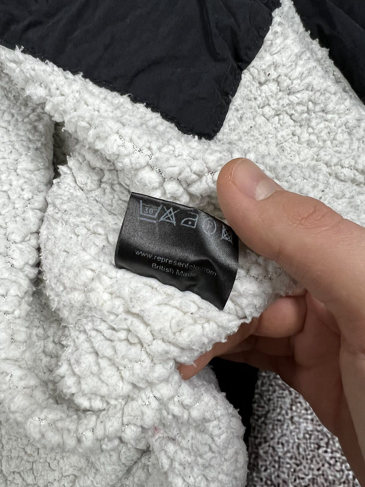 Represent Clo. Represent Shell Sherpa Nylon Black Bomber Jacket Size US M / EU 48-50 / 2 - 18 Thumbnail