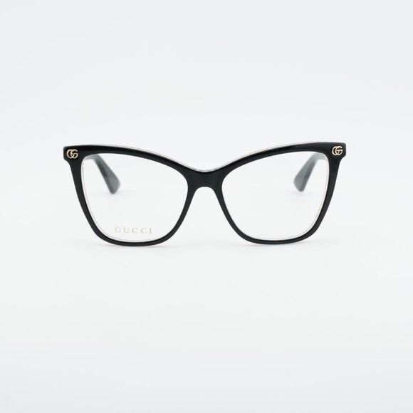 Gucci Gucci GG1817O 003 Eyeglasses Black 55mm Cat Eye Frame Size ONE SIZE - 3 Thumbnail