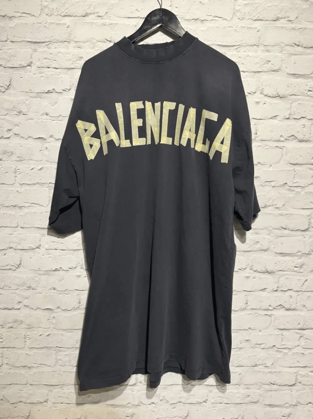 image of Balenciaga Tape Type T-Shirt in Blue, Men's (Size XL)