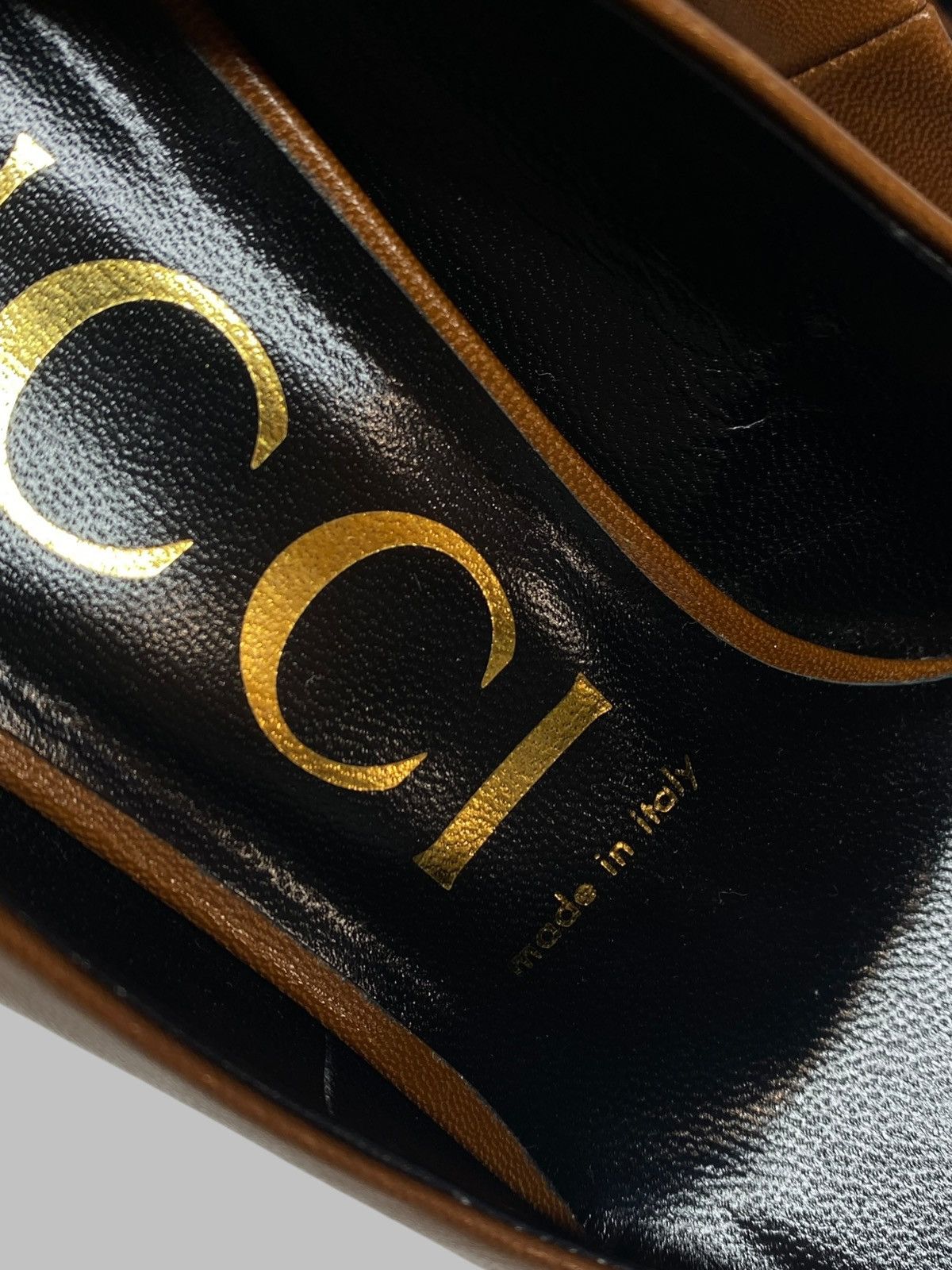 Gucci Gucci Brown Leather Blanca Pointed Toe Pump Heels RRP 700$ Size US 7 / IT 37 - 12 Thumbnail