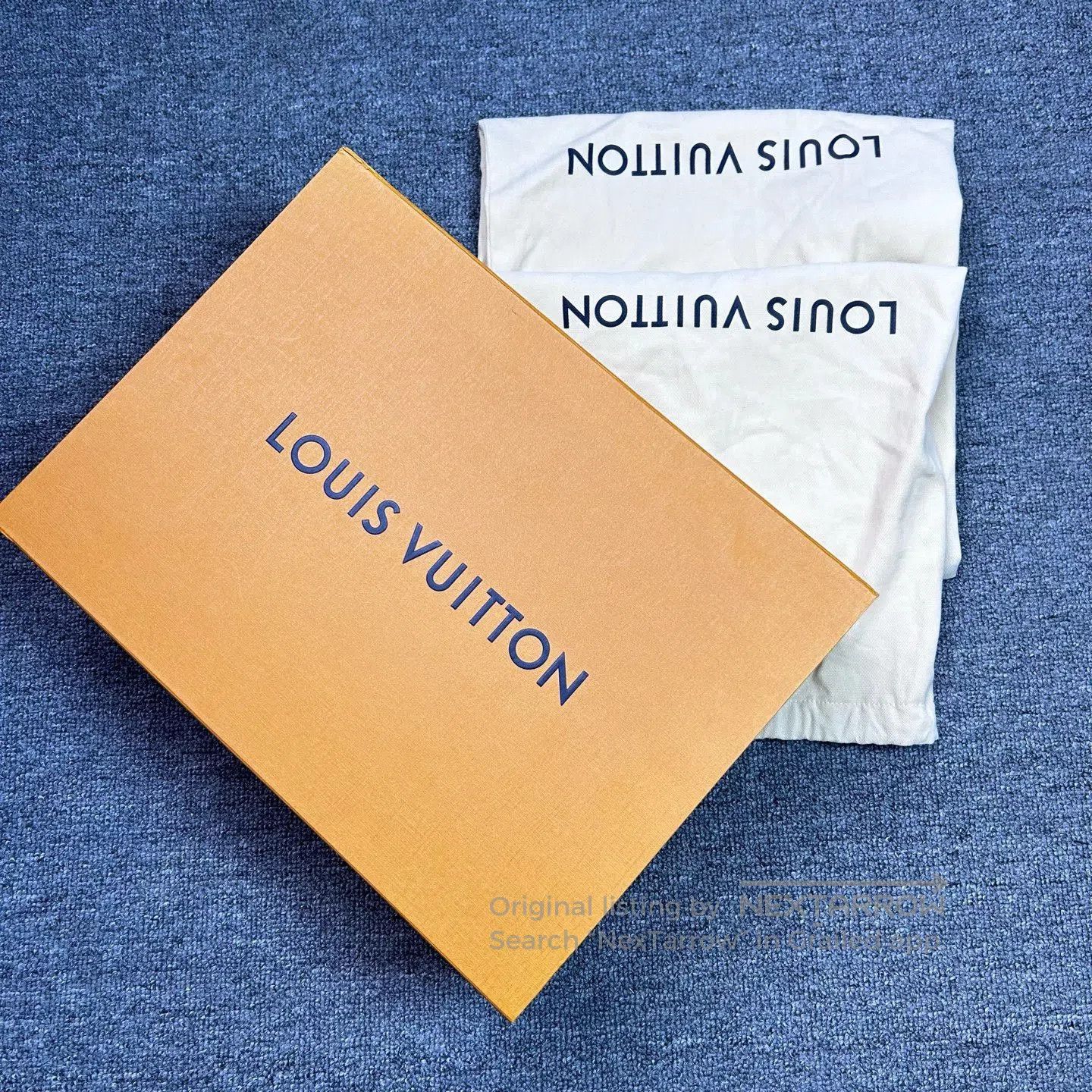 Louis Vuitton Louis Vuitton White and Blue Denim Casual Sneakers| Size US 11.5 / EU 44-45 - 9 Thumbnail