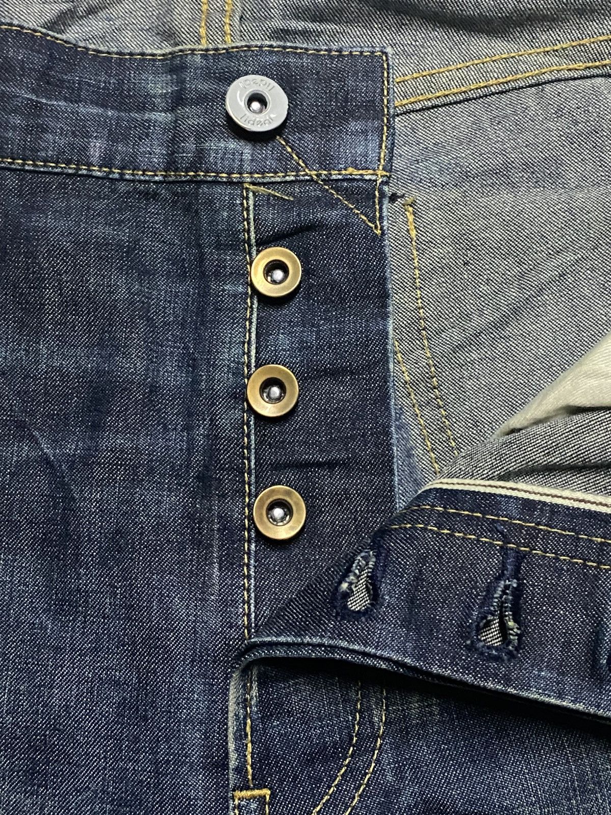 Japanese Brand Vintage Japan Brand Lideal Mud Wash Selvedge Slim Fit Jeans Size US 36 / EU 52 - 9 Thumbnail
