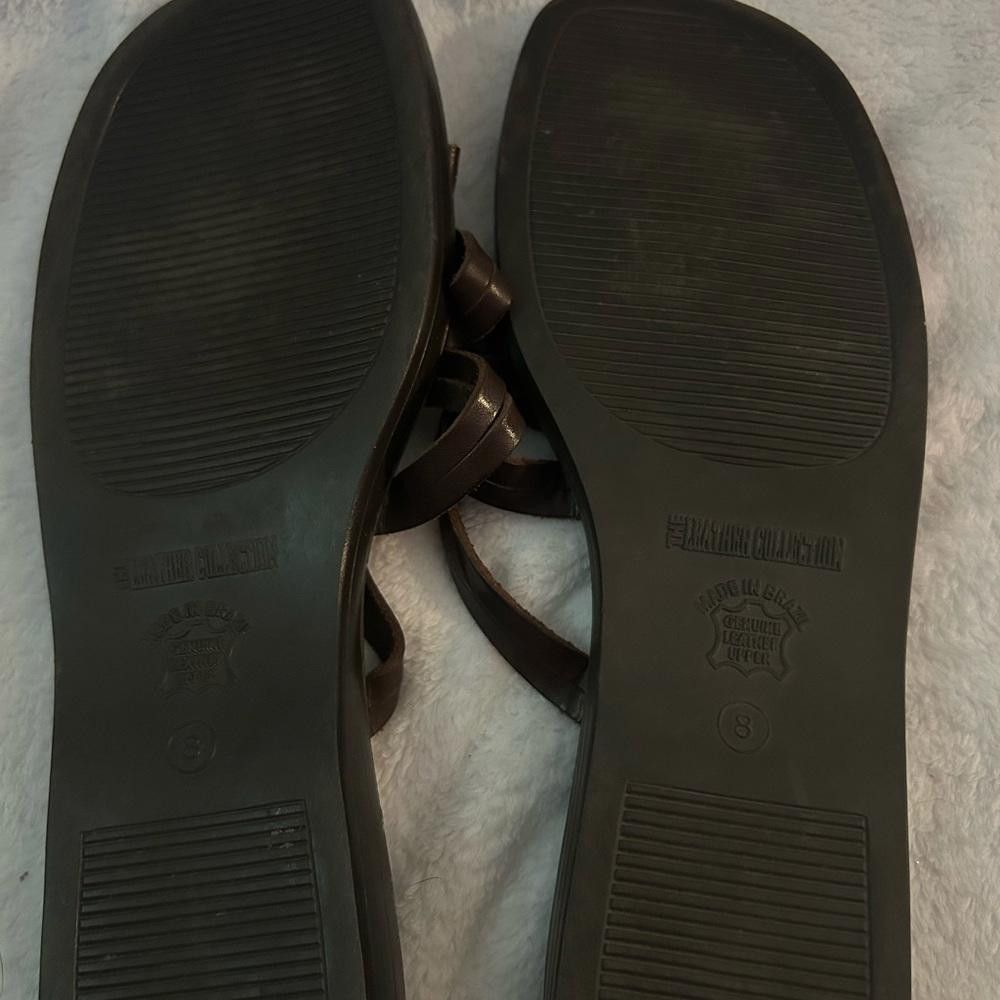 Designer The leather collection, Sandals, size 8 Size US 8 / IT 38 - 3 Thumbnail