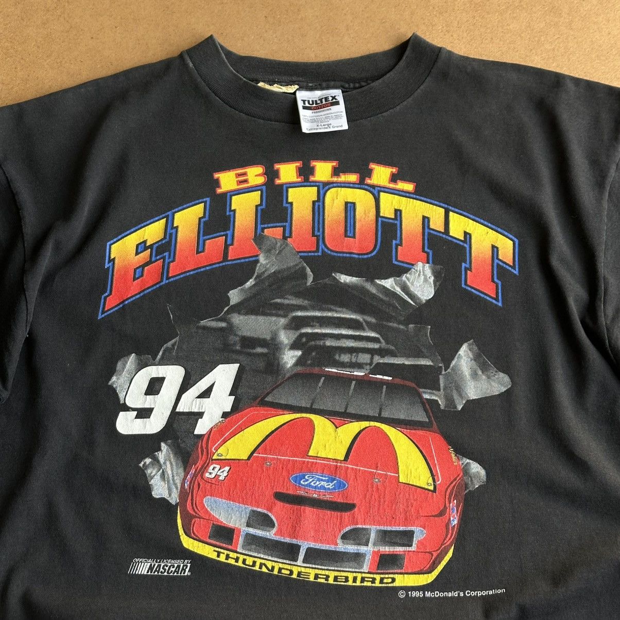 NASCAR Vintage 1995 Bill Elliott McDonald’s Nascar Tee Size US XL / EU 56 / 4 - 2 Thumbnail