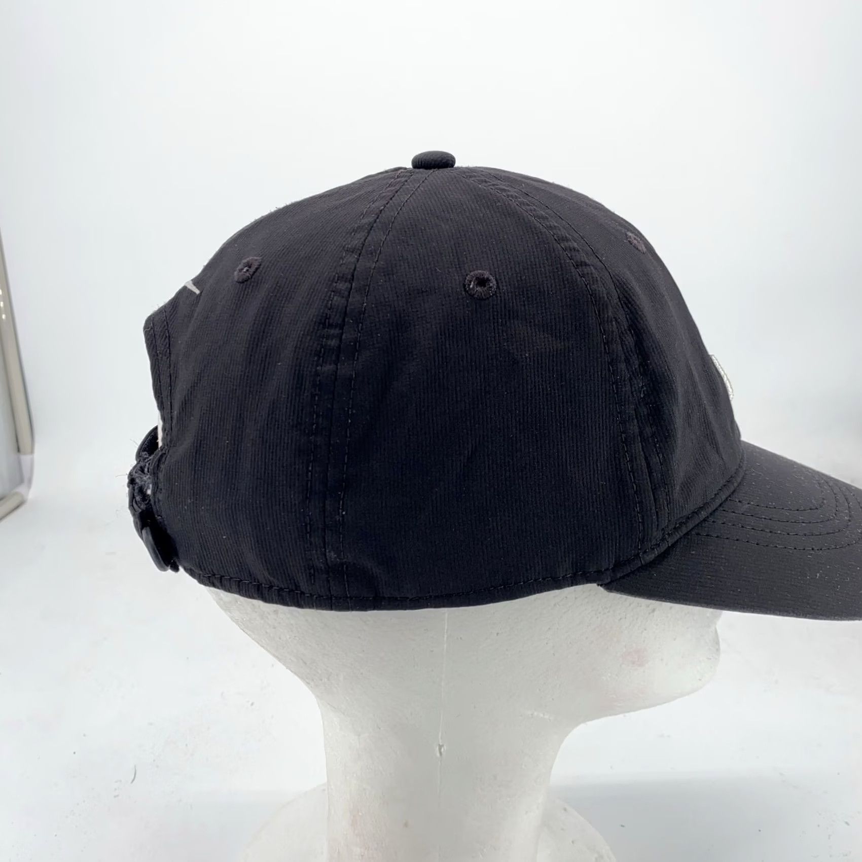 Nike Nike Legacy91 Dri-Fit Swoosh Golf Hat Cap Strap Back Black Mens Size ONE SIZE - 2 Thumbnail