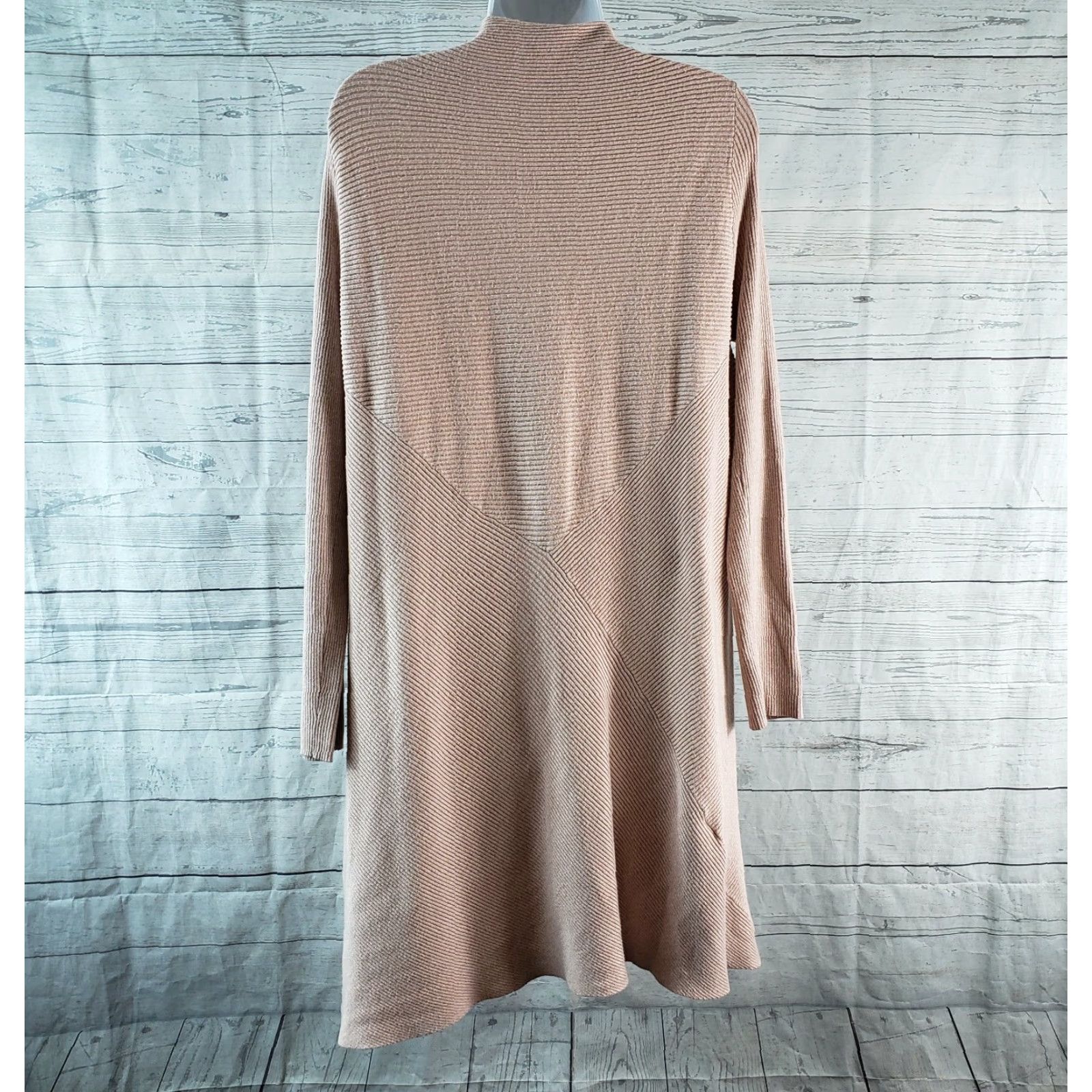 Vintage 41Hawthorn Womens Cardigan L Pink Open Front Viscose Blend Ribbed Sweater Size Large Size L / US 10 / IT 46 - 4 Thumbnail