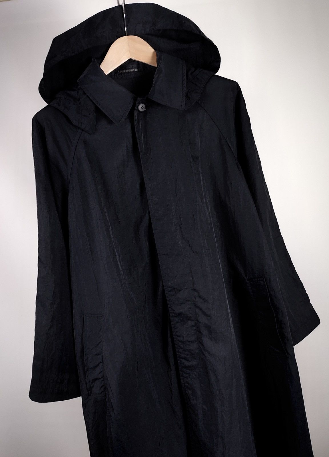 Yohji Yamamoto Yohji Yamamoto Oversized Nylon Hood Trench Coat Size US M / EU 48-50 / 2 - 12 Thumbnail