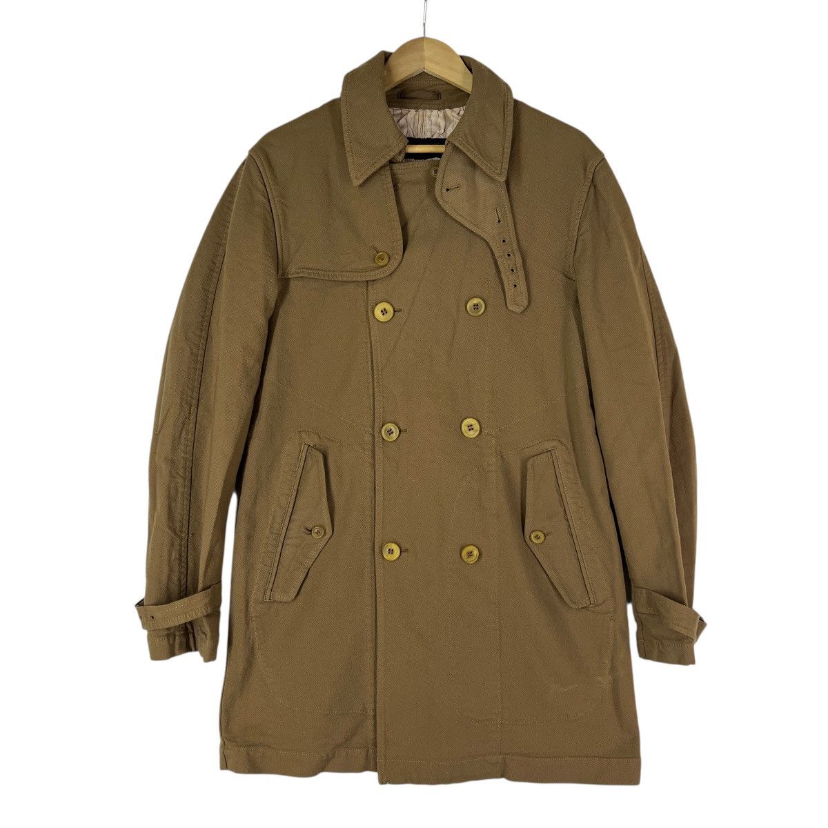 Comme des Garcons Homme 🔥 Comme des Garcons Homme Double Breast Trench Coat Size US M / EU 48-50 / 2 - 4 Thumbnail