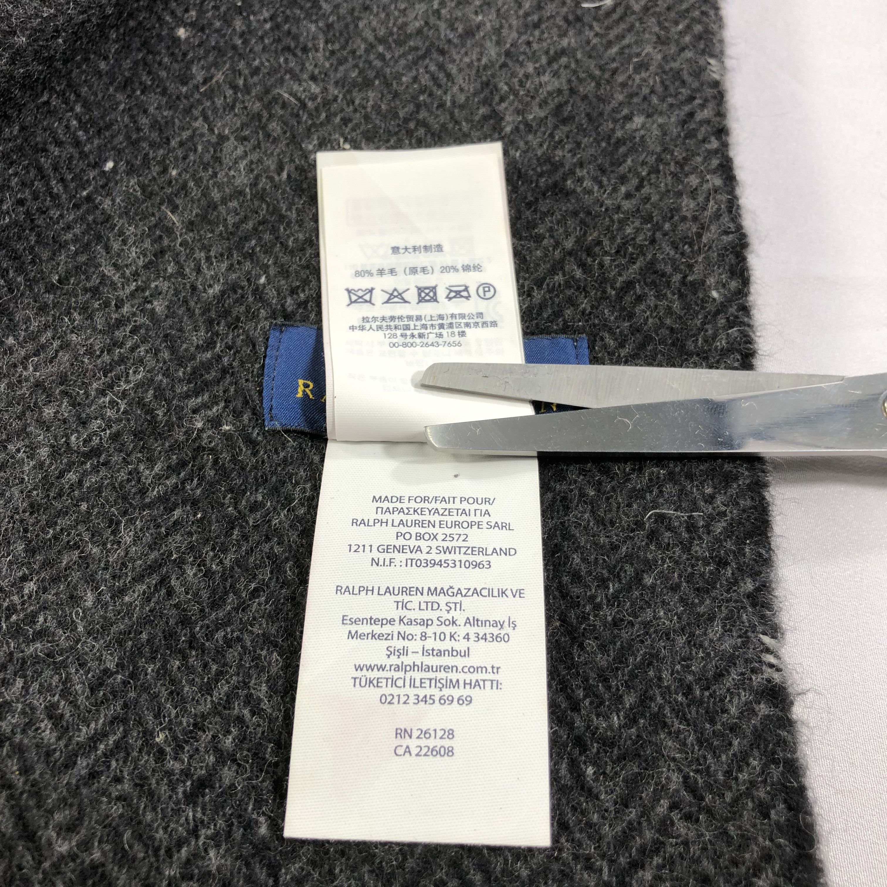 Polo Ralph Lauren Polo Ralph Lauren Tartan Wool Scarf Muffler V1373 Size ONE SIZE - 7 Thumbnail