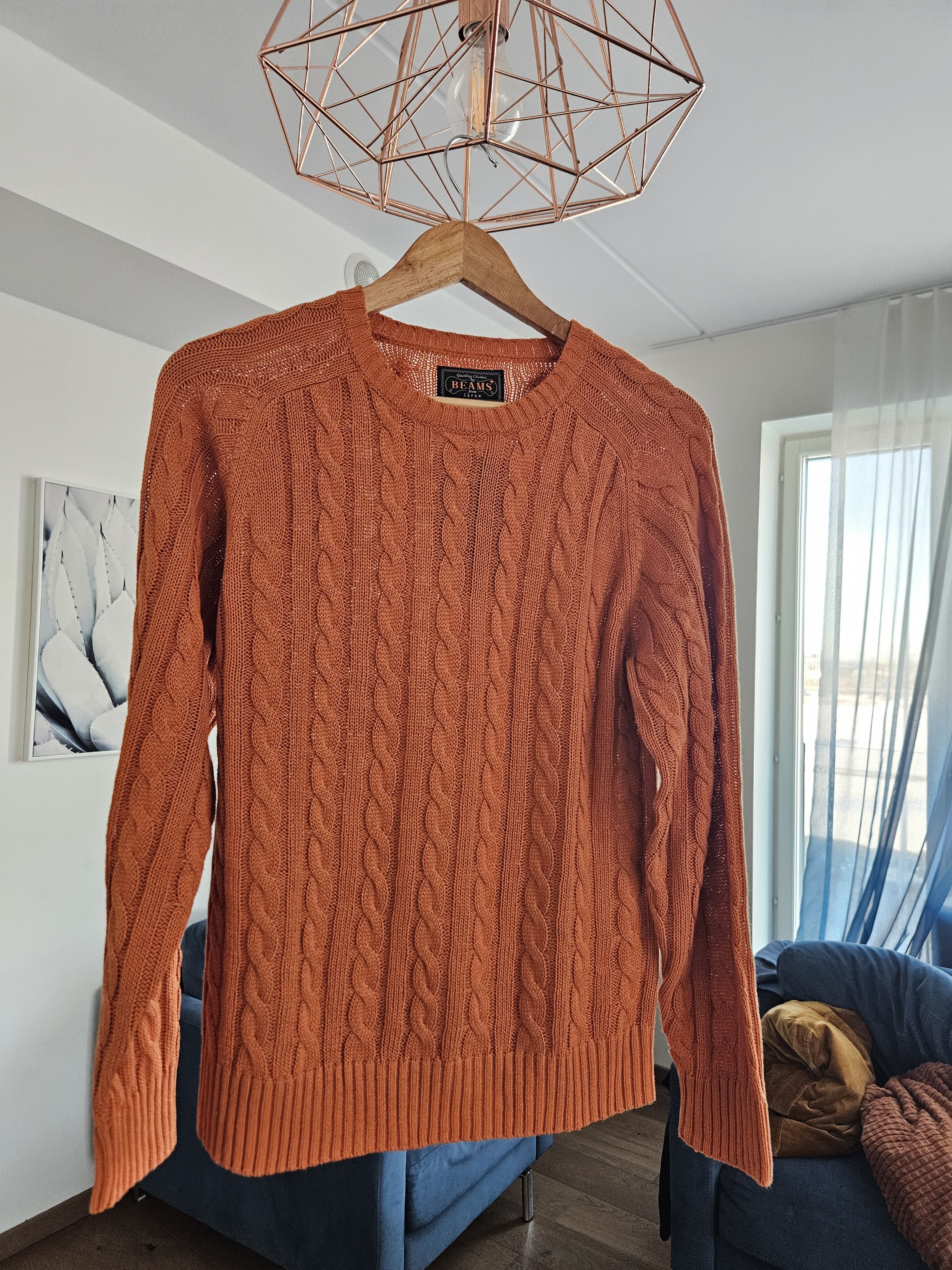 Beams Plus Sweather crew cable net Size US S / EU 44-46 / 1 - 1 Thumbnail