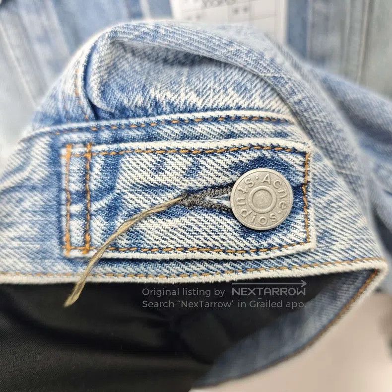 Acne Studios Acne Studios Blue Vintage Washed Distressed Denim Jacket Size XS / US 0-2 / IT 36-38 - 7 Thumbnail