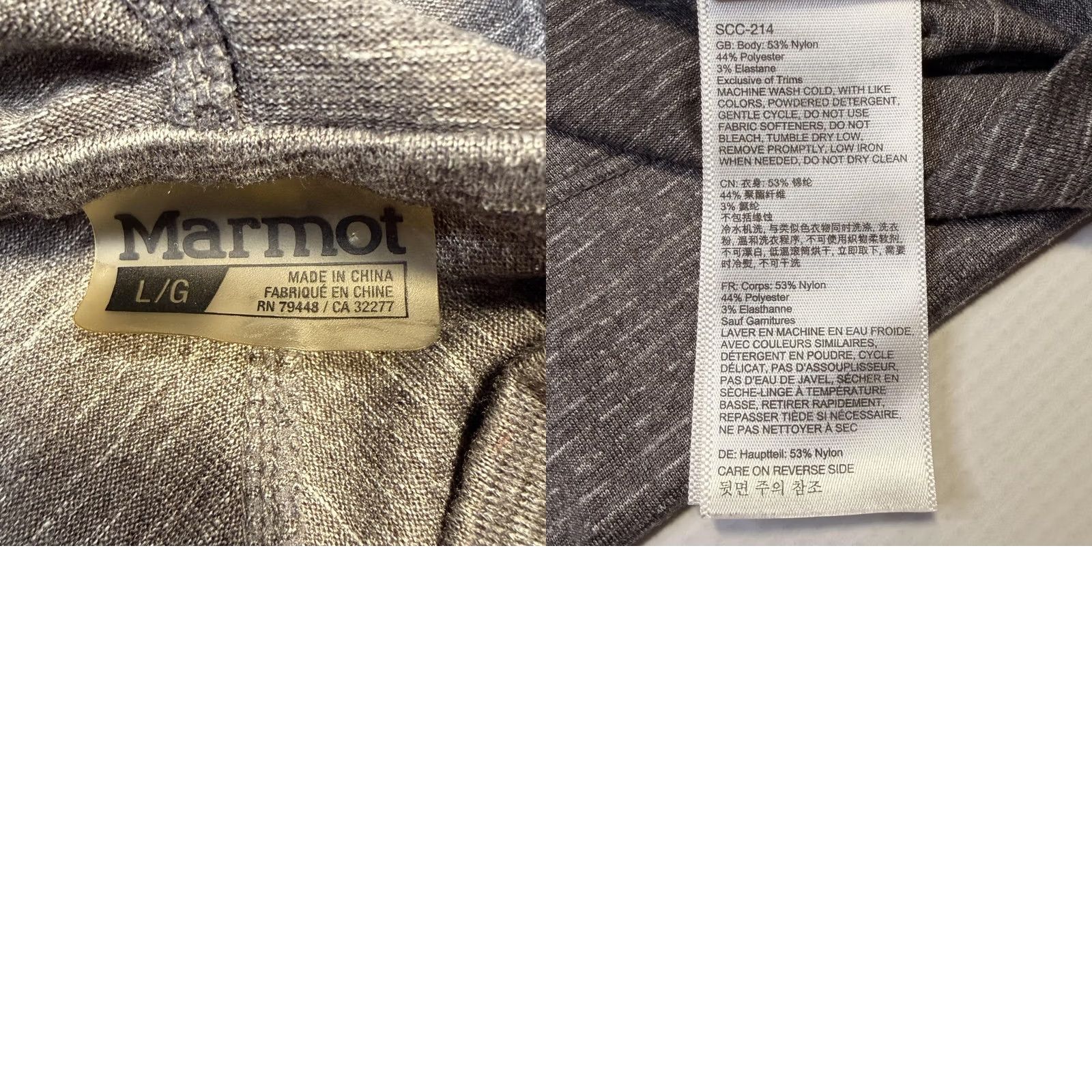 Marmot Marmot Womens Hoodie Shirt L Gray Lightweight Henley Hooded Pullover Top Regular Sweatshirt Activewear Winter Spring Fall Hiking Mens Womens Children Size L / US 10 / IT 46 - 8 Thumbnail