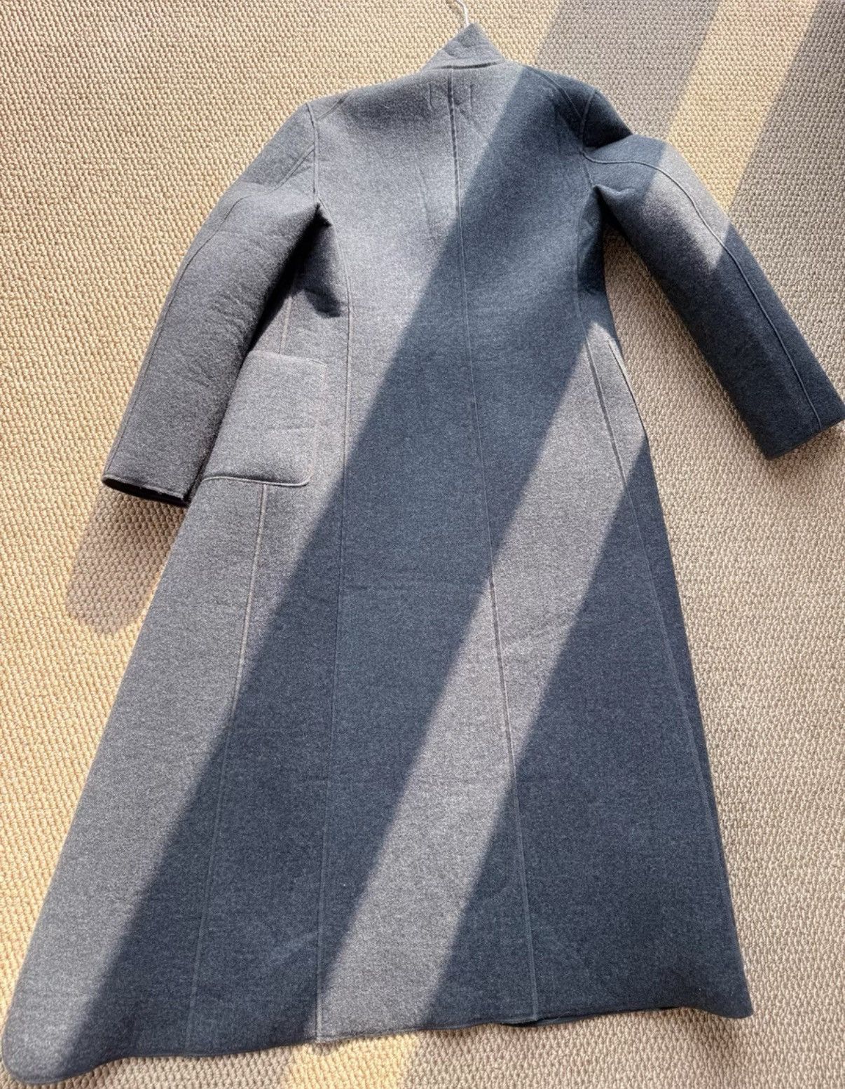Comme des Garcons COMME des GARÇONS Dark Grey Wool Stand Collar Coat K23 Size US S / EU 44-46 / 1 - 9 Thumbnail