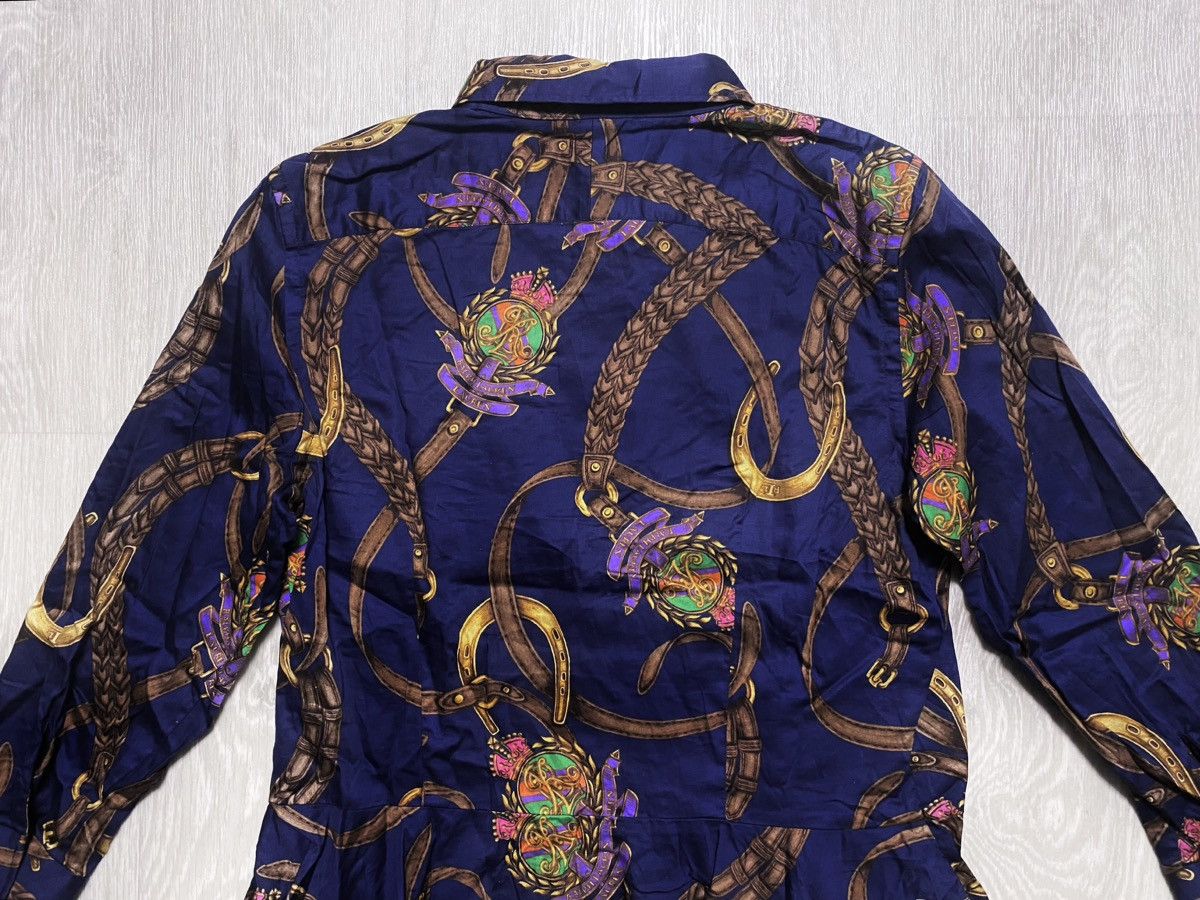 Lauren Ralph Lauren Ralph Lauren Vintage Full Print Monogram Logo Cotton Blouse Size XL / US 12-14 / IT 48-50 - 19 Thumbnail