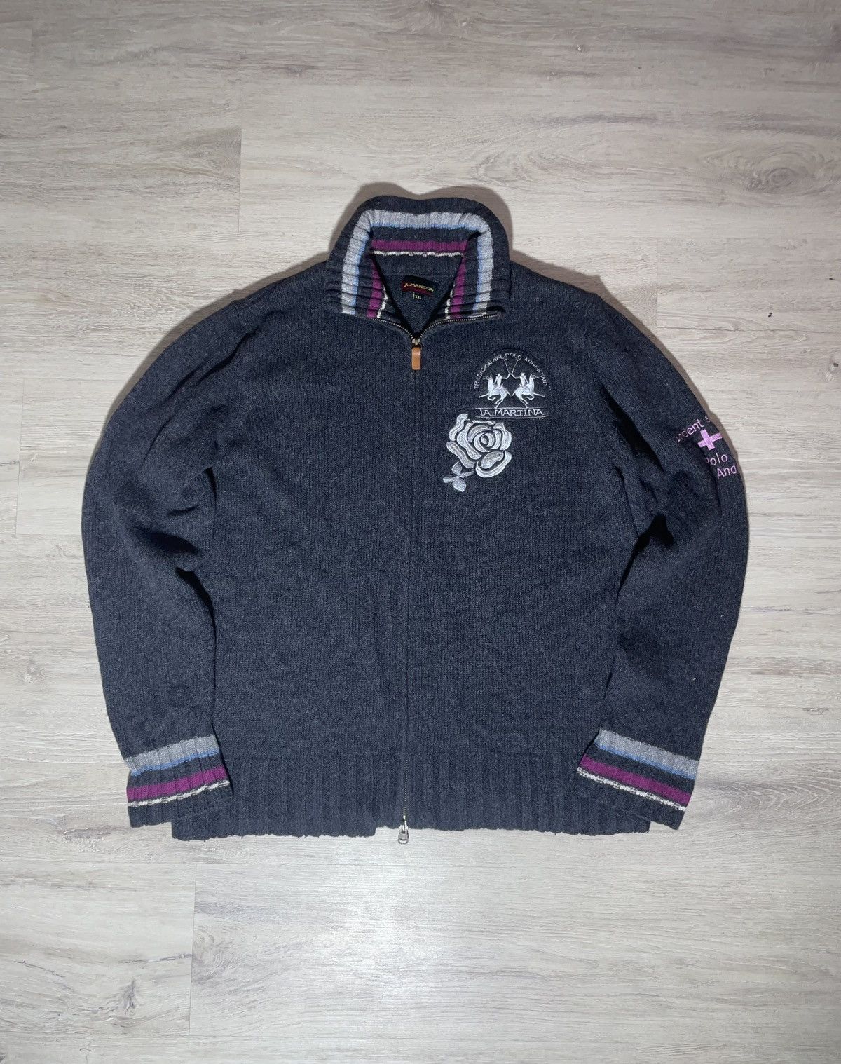 La Martina La Martina Wool Zip Sweater Jumper Polo Core Vintage Y2K XXL Size XXL / US 16-18 / IT 52-54 - 1 Thumbnail