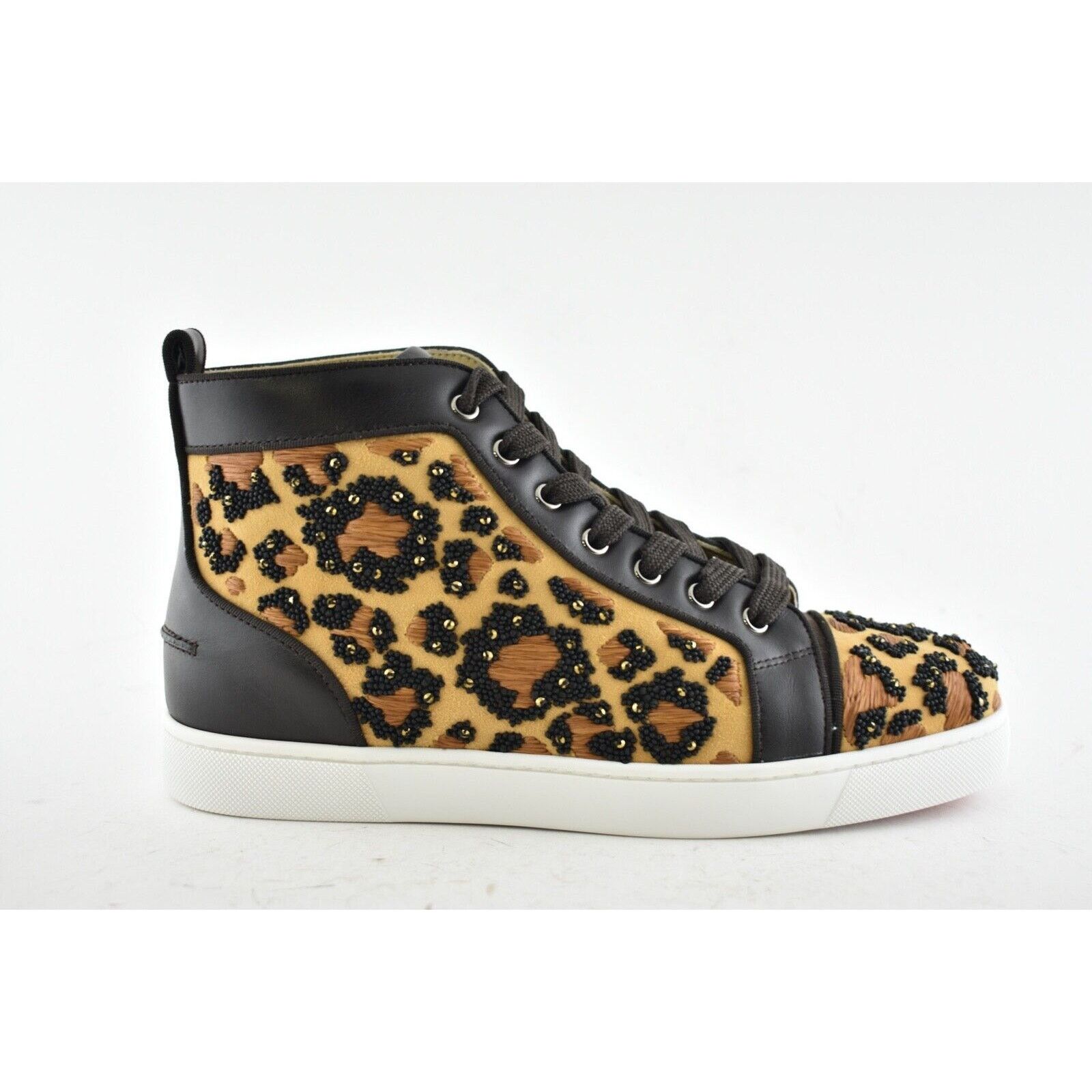 Christian Louboutin Christian Louboutin Brown Leopard Beaded High Sneaker 42 9 Size US 9 / EU 42 - 2 Thumbnail