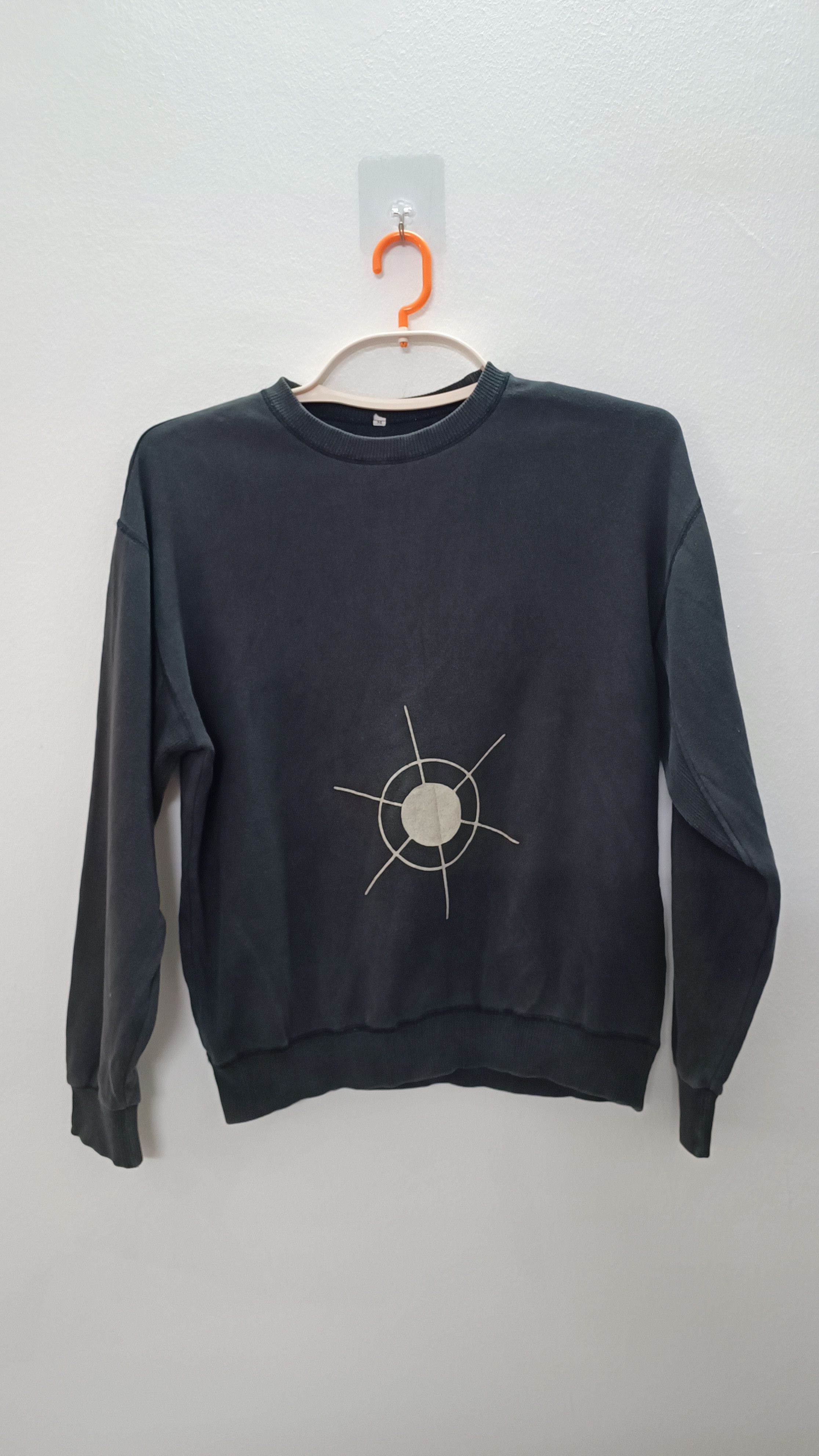 Japanese Brand × Vintage Vintage Look Black Sweatshirts Size M / US 6-8 / IT 42-44 - 1 Thumbnail