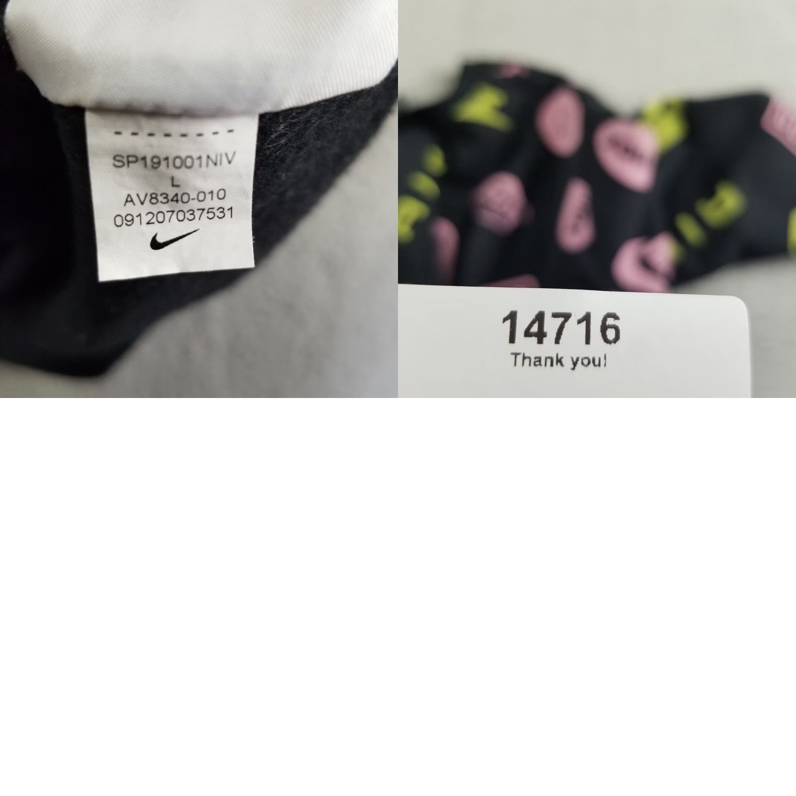 Nike Nike Air Max Crewneck Sweatshirt Women Large Black All Over Print 90s Casual Gym Size L / US 10 / IT 46 - 8 Thumbnail