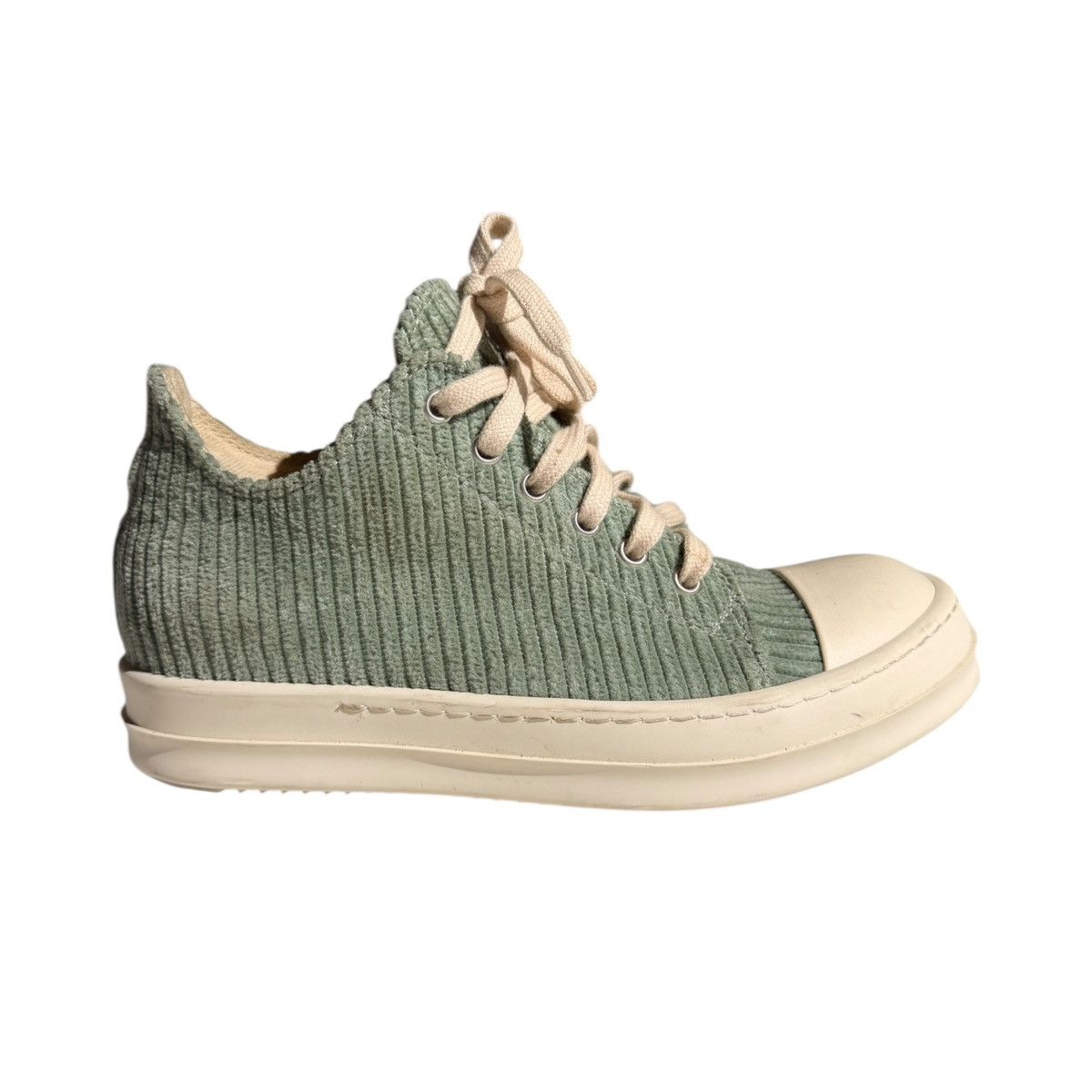Rick Owens Drkshdw Corduroy sage ramones Size US 6 / IT 36 - 1 Thumbnail