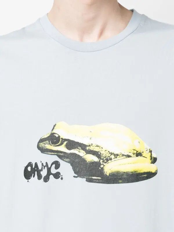 OAMC o1y0225 Logo Crewneck T-Shirt in Sky Blue Size US M / EU 48-50 / 2 - 2 Thumbnail