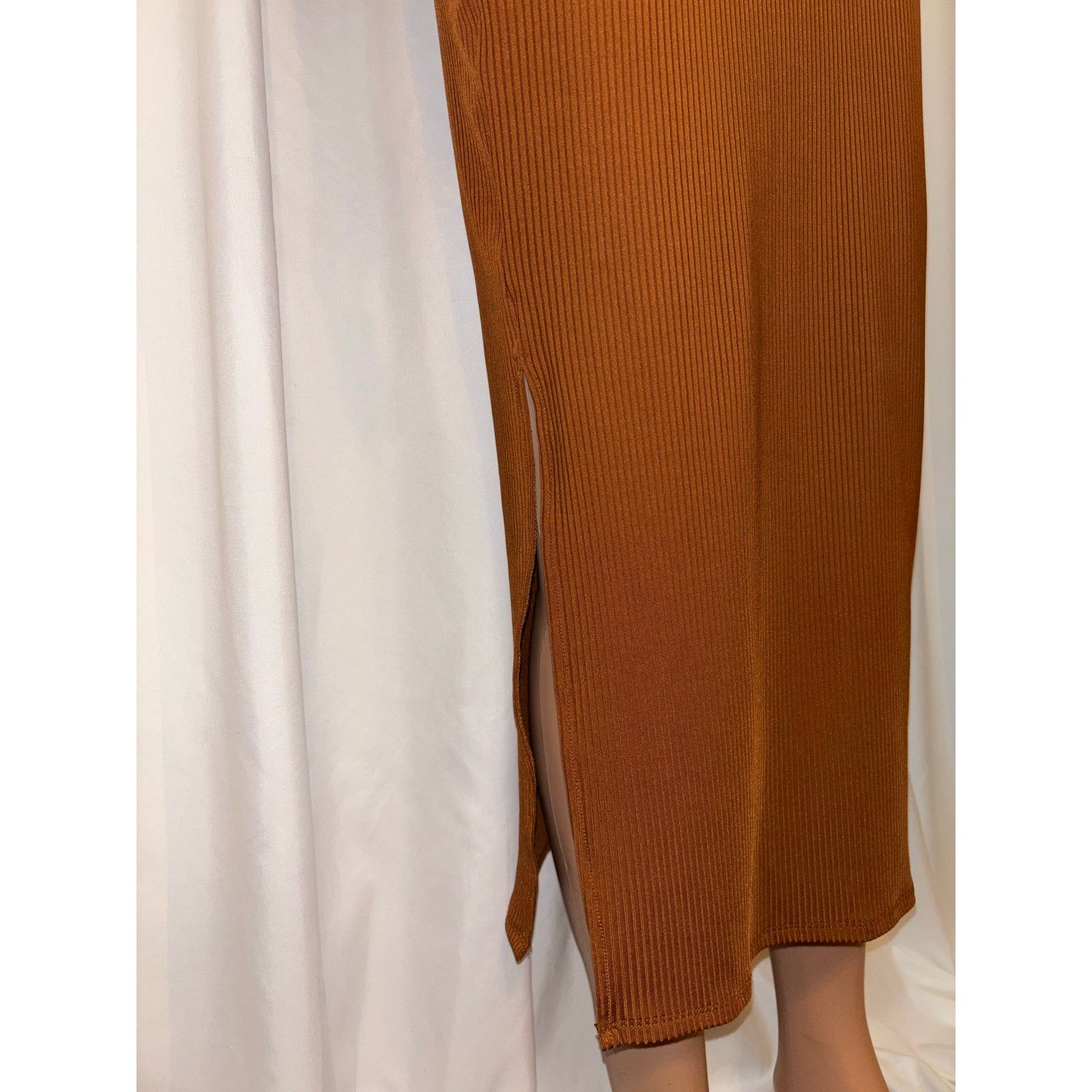 The Unbranded Brand Solid Cut-Out Detail Dress Size Large Petite Size XXS / US 00 / IT 34 - 4 Thumbnail