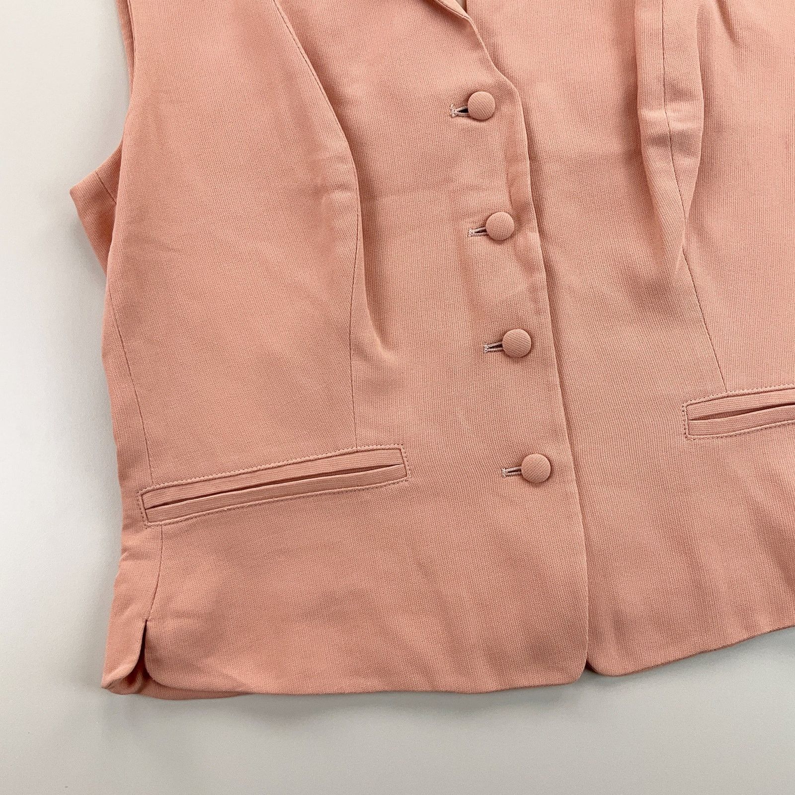 Armani Vintage Giorgio Armani 80s Button Vest - Women Medium pastel Size M / US 6-8 / IT 42-44 - 2 Thumbnail