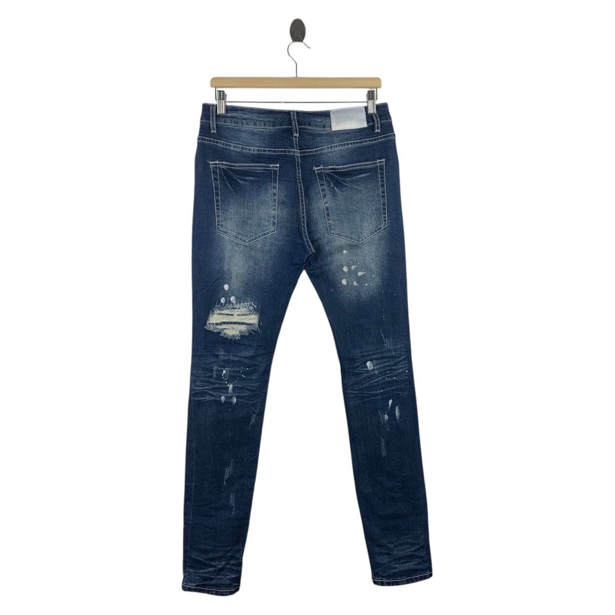 If Six Was Nine × Japanese Brand CAVARIA Distressed skinny jeans Size 31" - 4 Thumbnail
