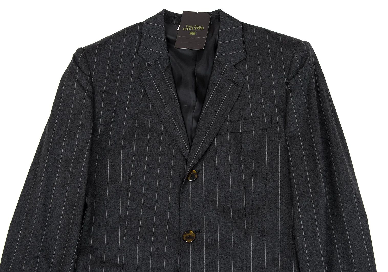Jean Paul Gaultier Wool Stripe Suit Set in Gray Size 48 Size US M / EU 48-50 / 2 - 3 Thumbnail