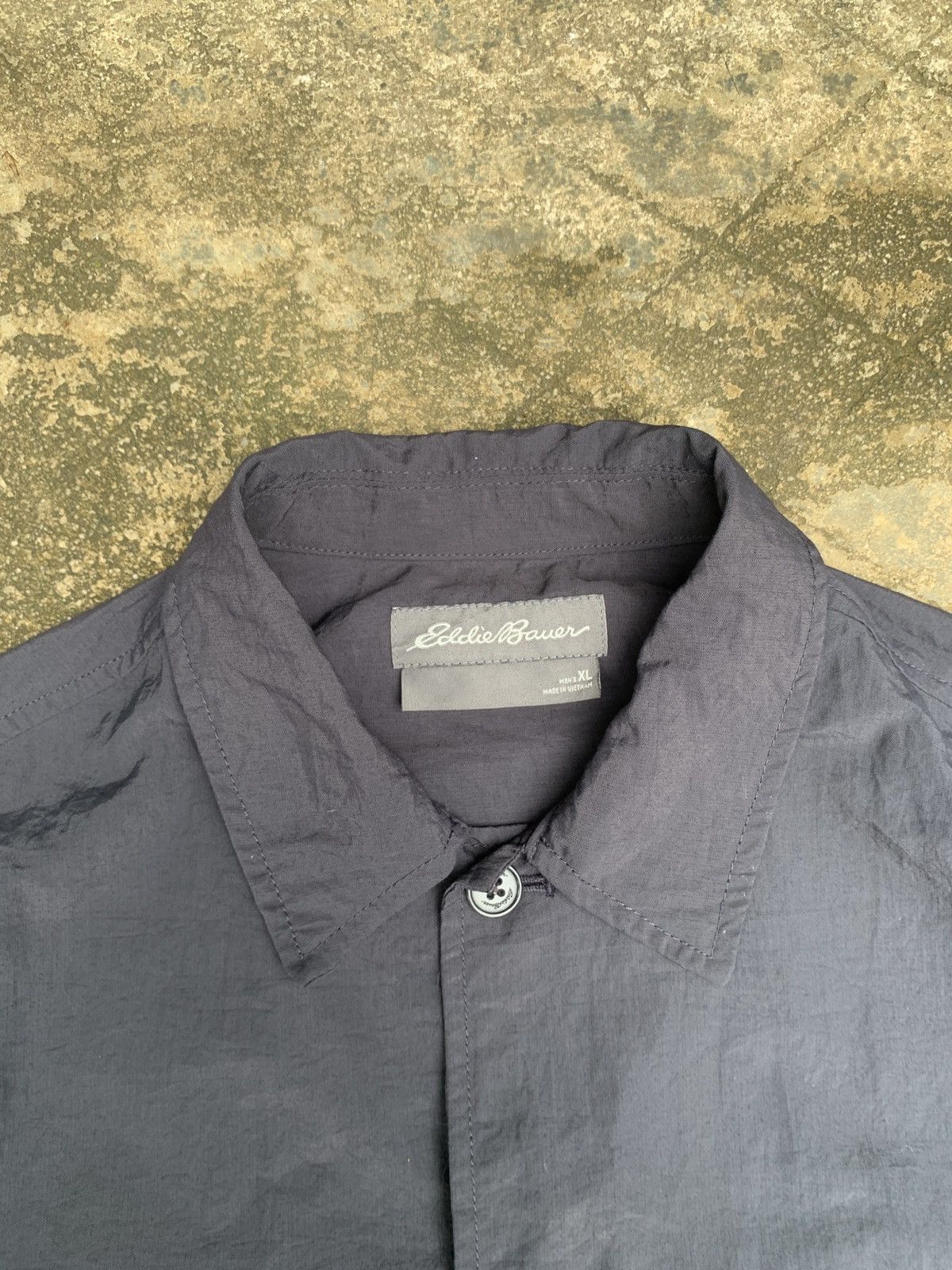 Eddie Bauer Eddie Bauer Charcoal Nylon Pocket Light Jacket Size US XL / EU 56 / 4 - 5 Thumbnail