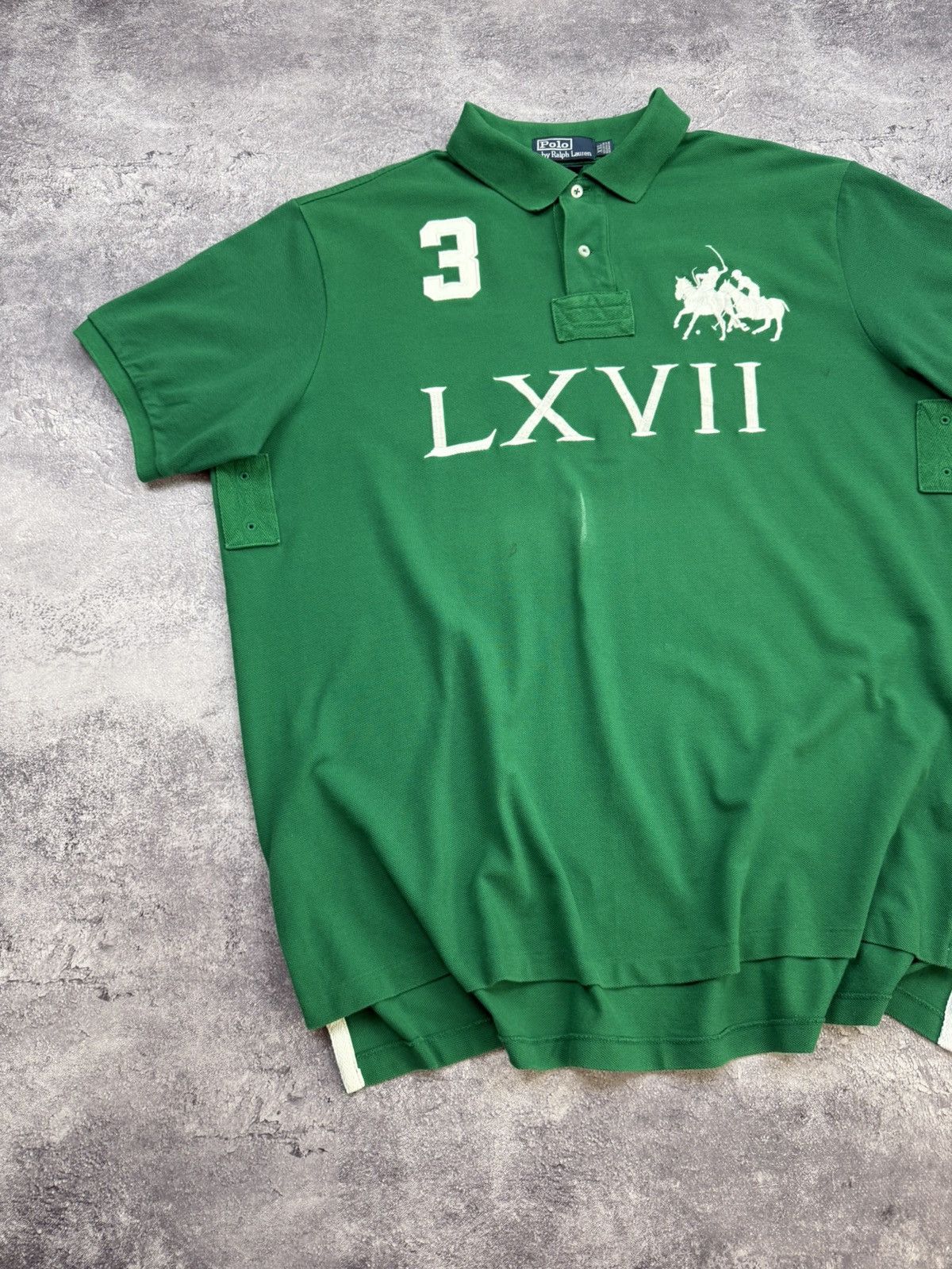Polo Ralph Lauren Vintage Polo Ralph Lauren LXVII #3 Big Logo Y2K Polo T-Shirt Size US XXL / EU 58 / 5 - 5 Thumbnail