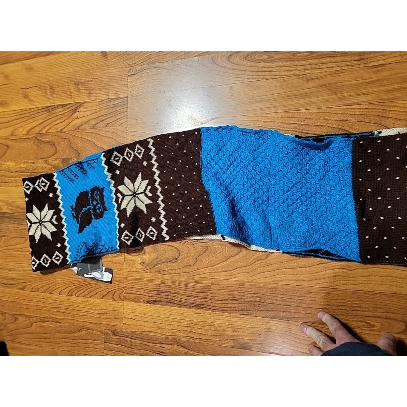 Vintage NWT Brown Owl Reversible Infinity Scarf JC Penney 72" X 8.5" Womens Knit Nylon Acrylic Owl Theme Size ONE SIZE - 5 Thumbnail