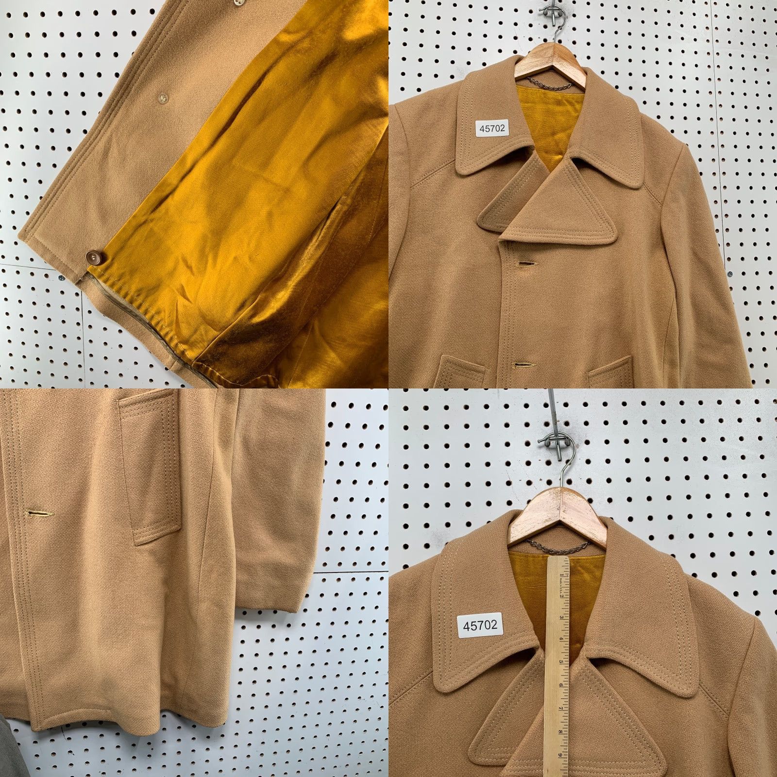 Marlboro VINTAGE Silver Cloud Coat Mens 40 Tan Marlboro Man Wool Blend Overcoat Coat Size US XXS / EU 40 - 8 Thumbnail