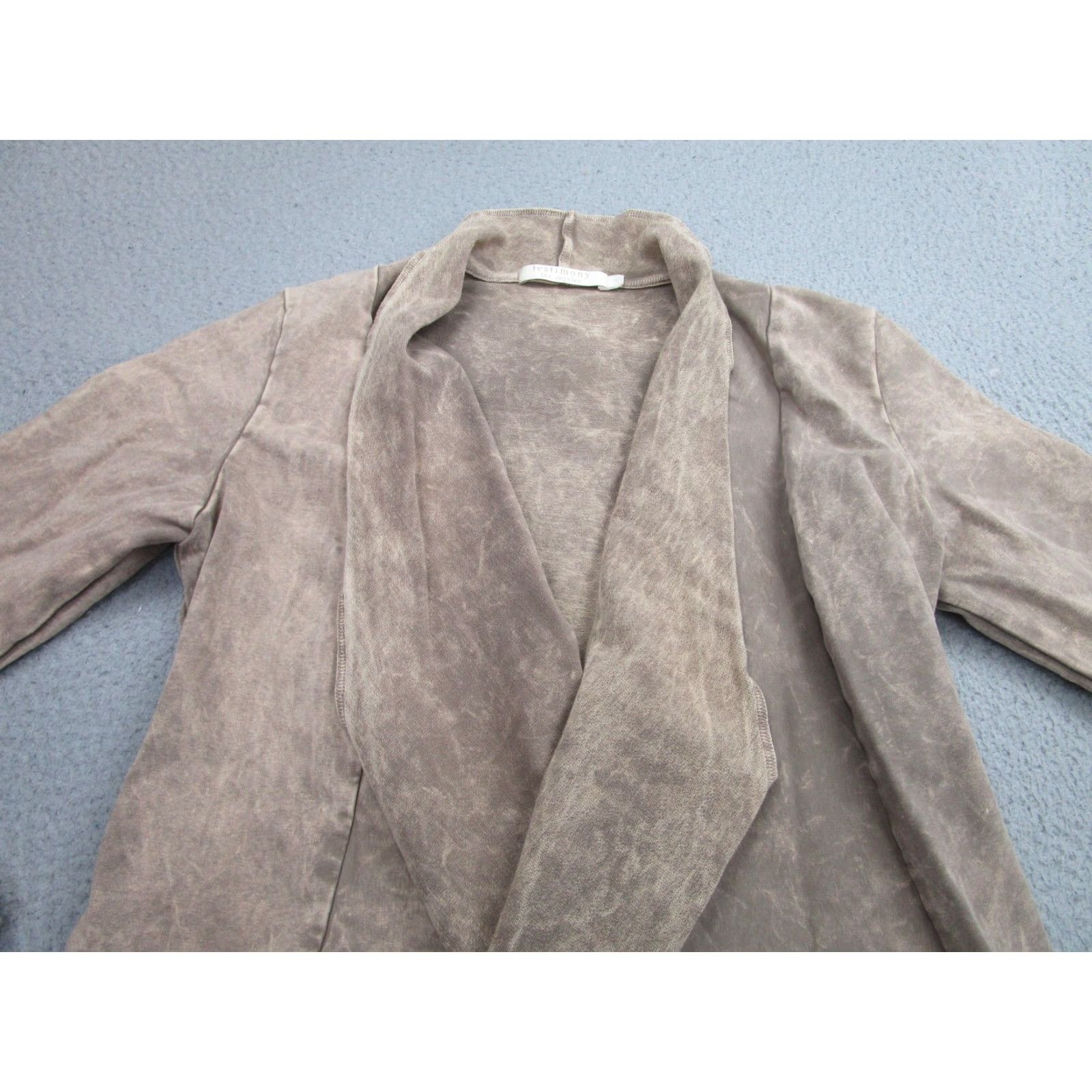 Vintage VINTAGE Testimony Los Angeles Jacket Womens Small Brown French Terry Whimsigoth Victorian Size S / US 4 / IT 40 - 2 Thumbnail