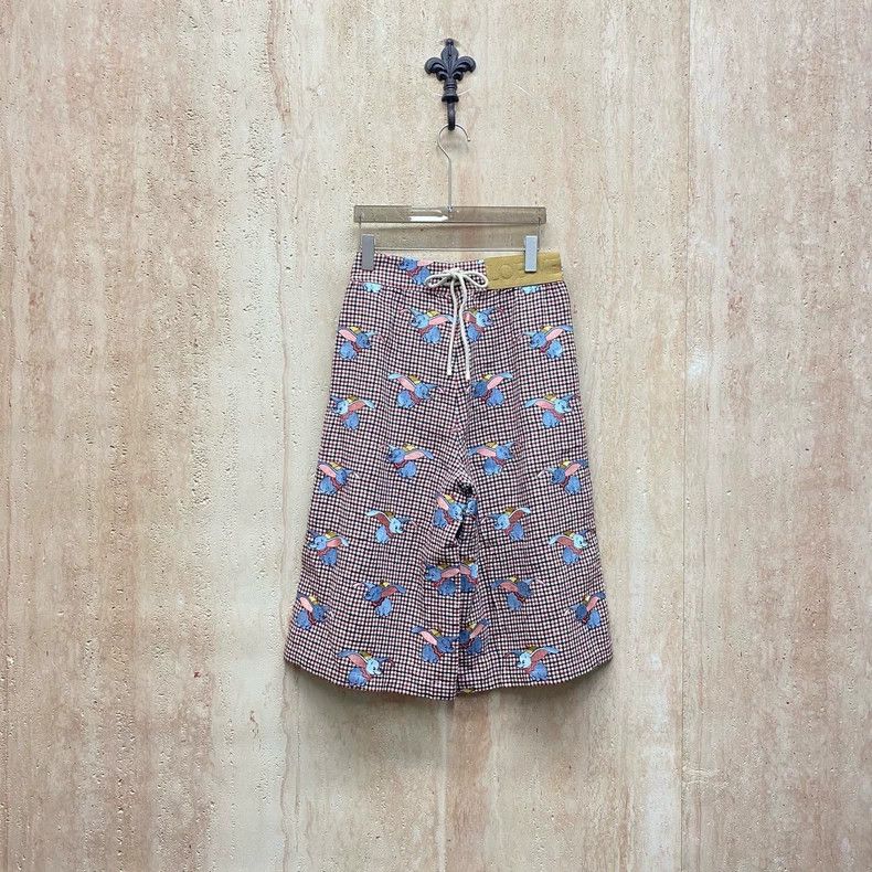Loewe LOEWE Checkered embroidered bee baby elephant shorts Size 27" / US 4 / IT 40 - 2 Thumbnail