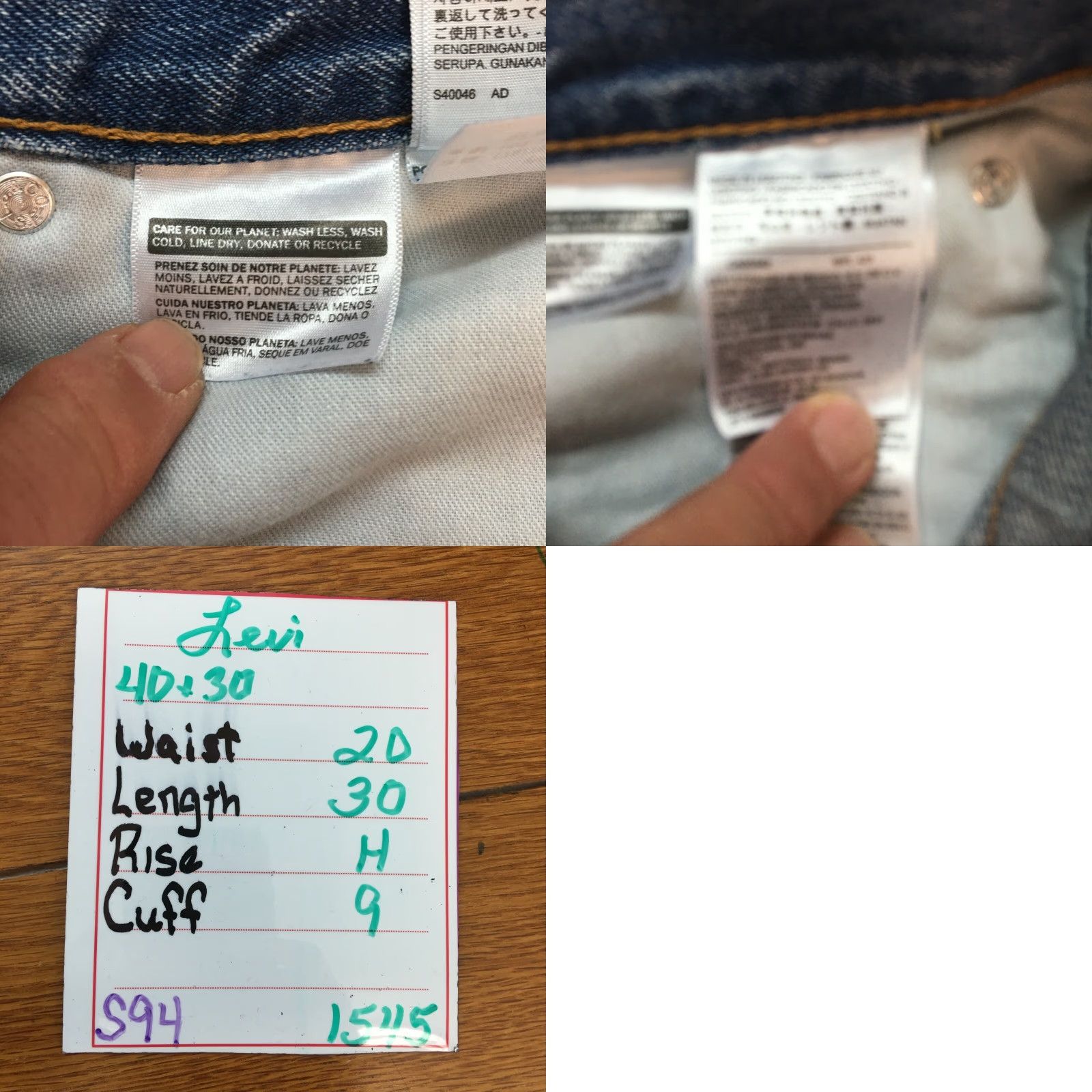 Levi's Levi's 550 Jeans Mens 40X30 Blue Denim Regular Fit Casual Size US 40 / EU 56 - 8 Thumbnail