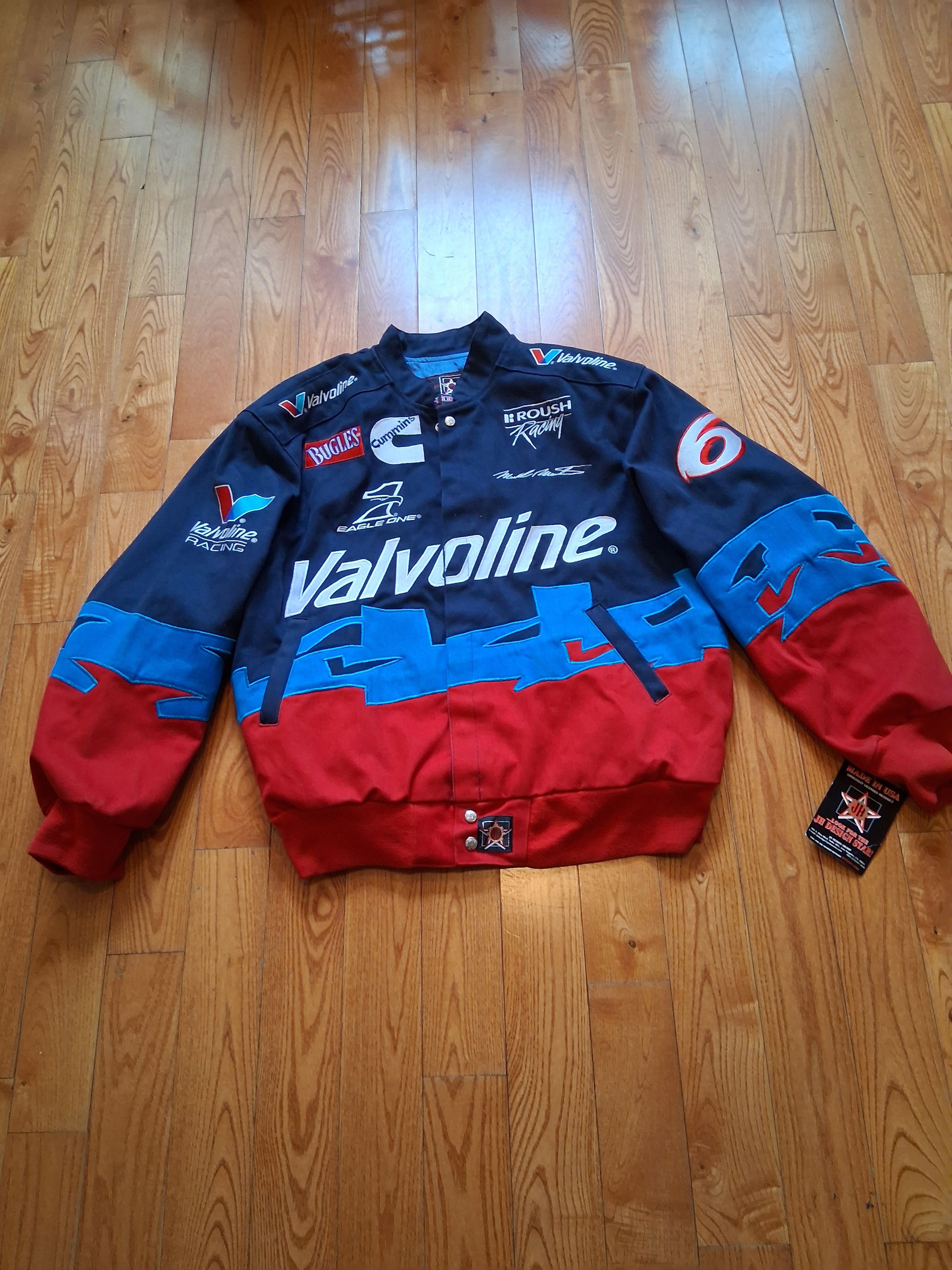 JH Design 1990s Mark Martin Jacket Valvoline Racing JH Designs NWT Size US XL / EU 56 / 4 - 1 Thumbnail