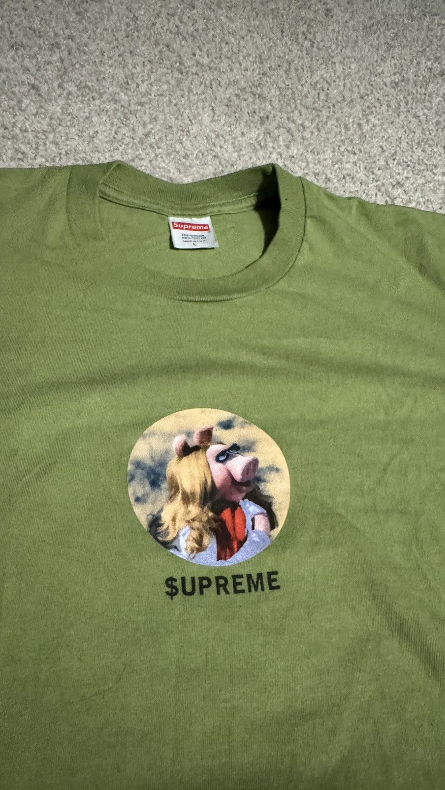 Supreme SS24 Supreme Miss Piggy Tee L Moss VNDS Size US L / EU 52-54 / 3 - 2 Thumbnail