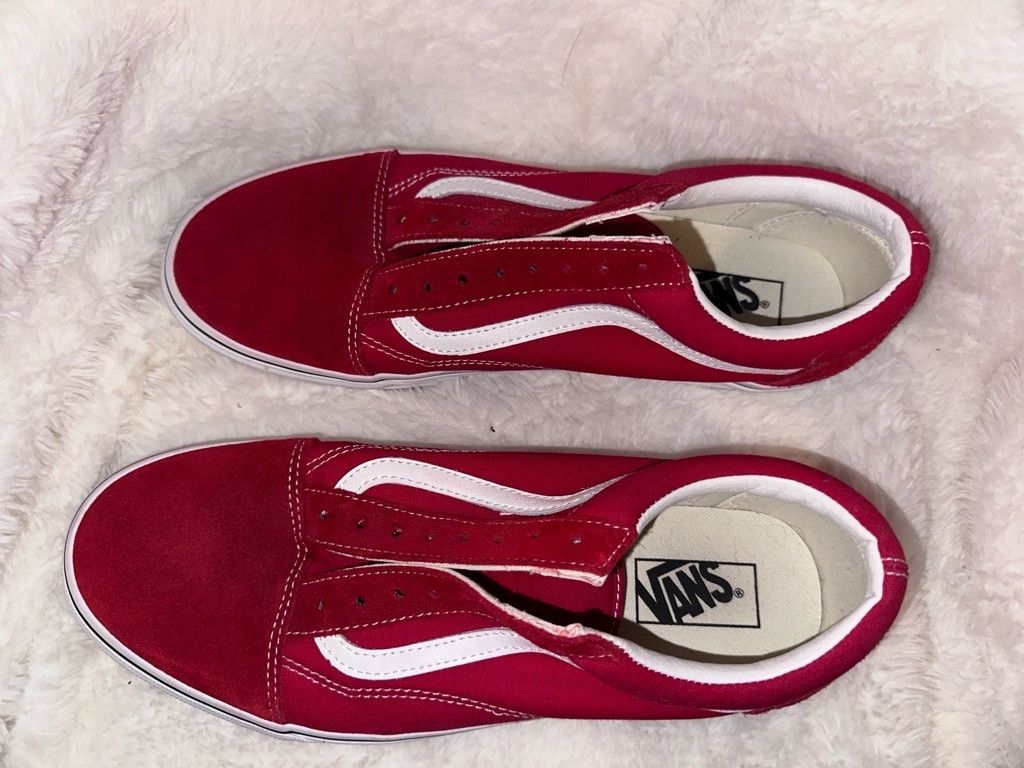 Vans Men's Vans Red Sneakers Size 11.5 Size US 11.5 / EU 44-45 - 3 Thumbnail