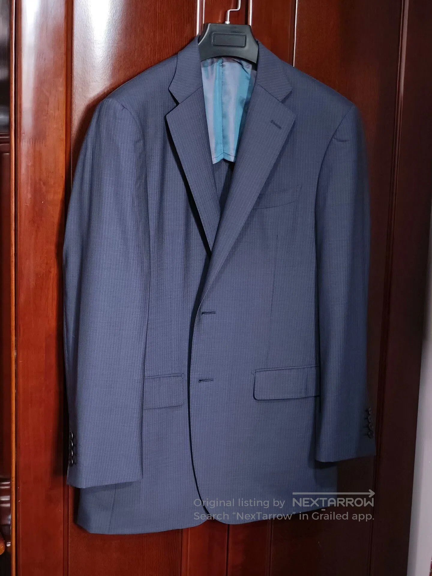 Japanese Brand Custom Dormeuil Wool Blazer Suit. Size US M / EU 48-50 / 2 - 1 Thumbnail